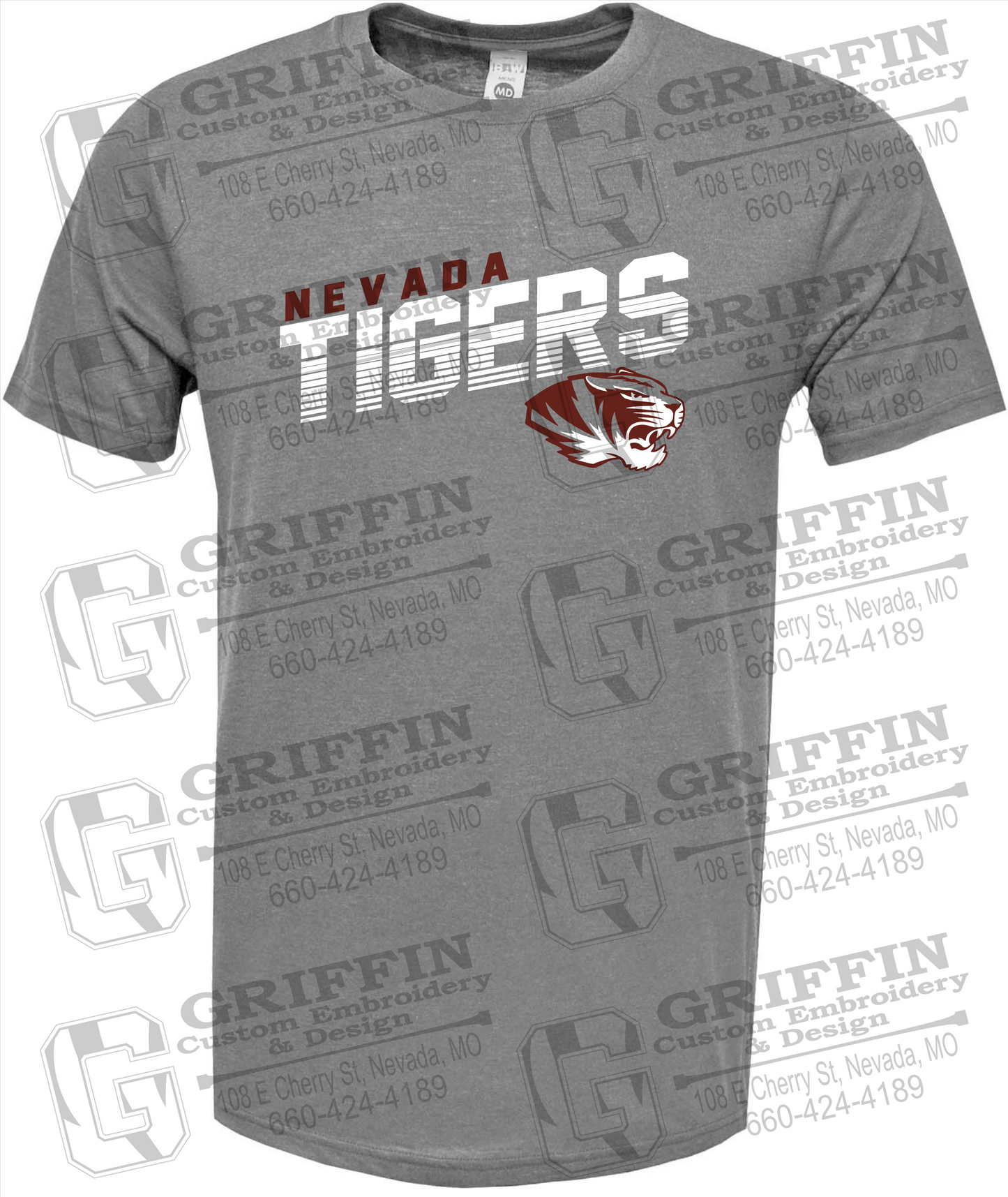 Soft-Tek Short Sleeve T-Shirt - Nevada Tigers 19-A