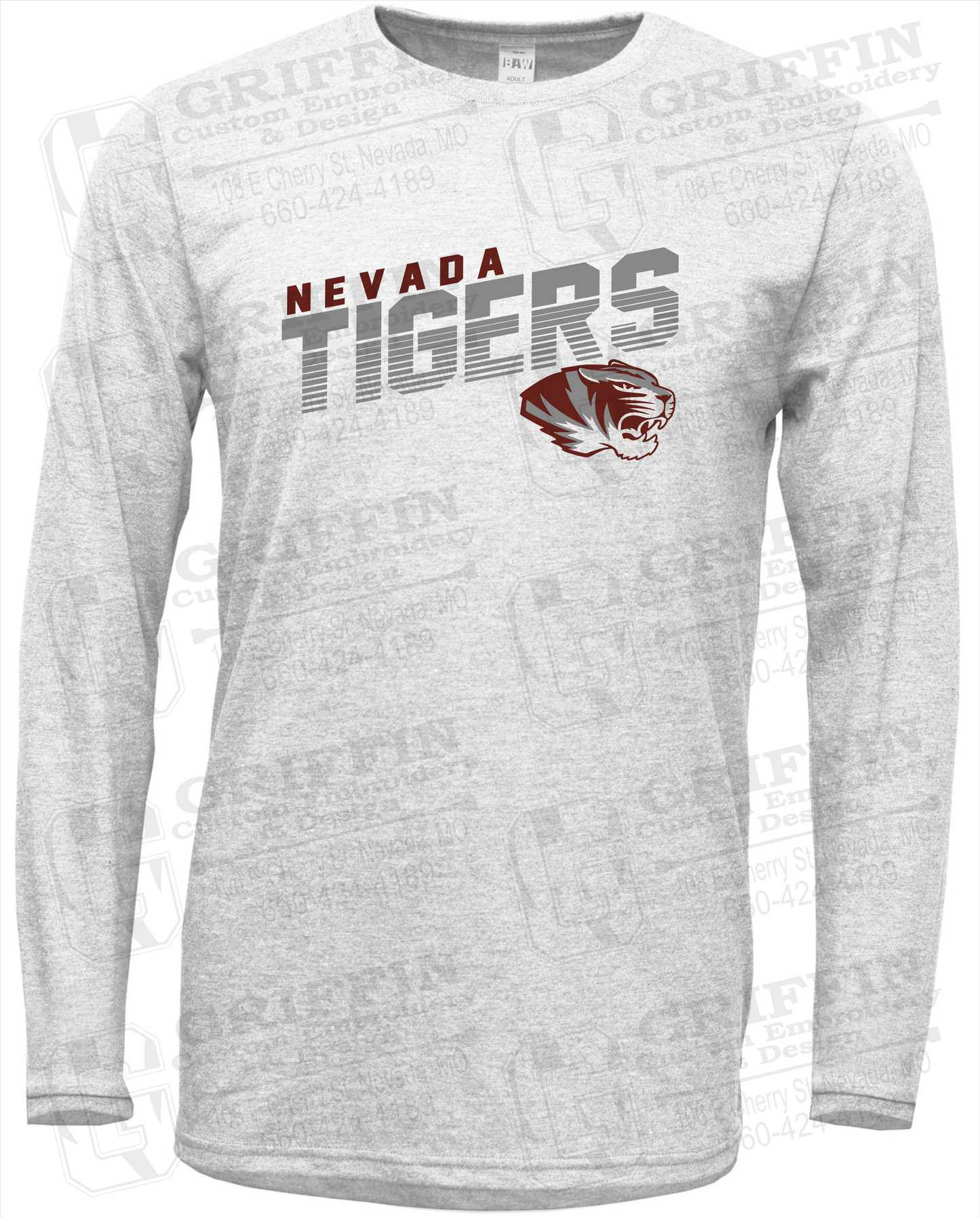 Soft-Tek Long Sleeve T-Shirt - Nevada Tigers 19-A
