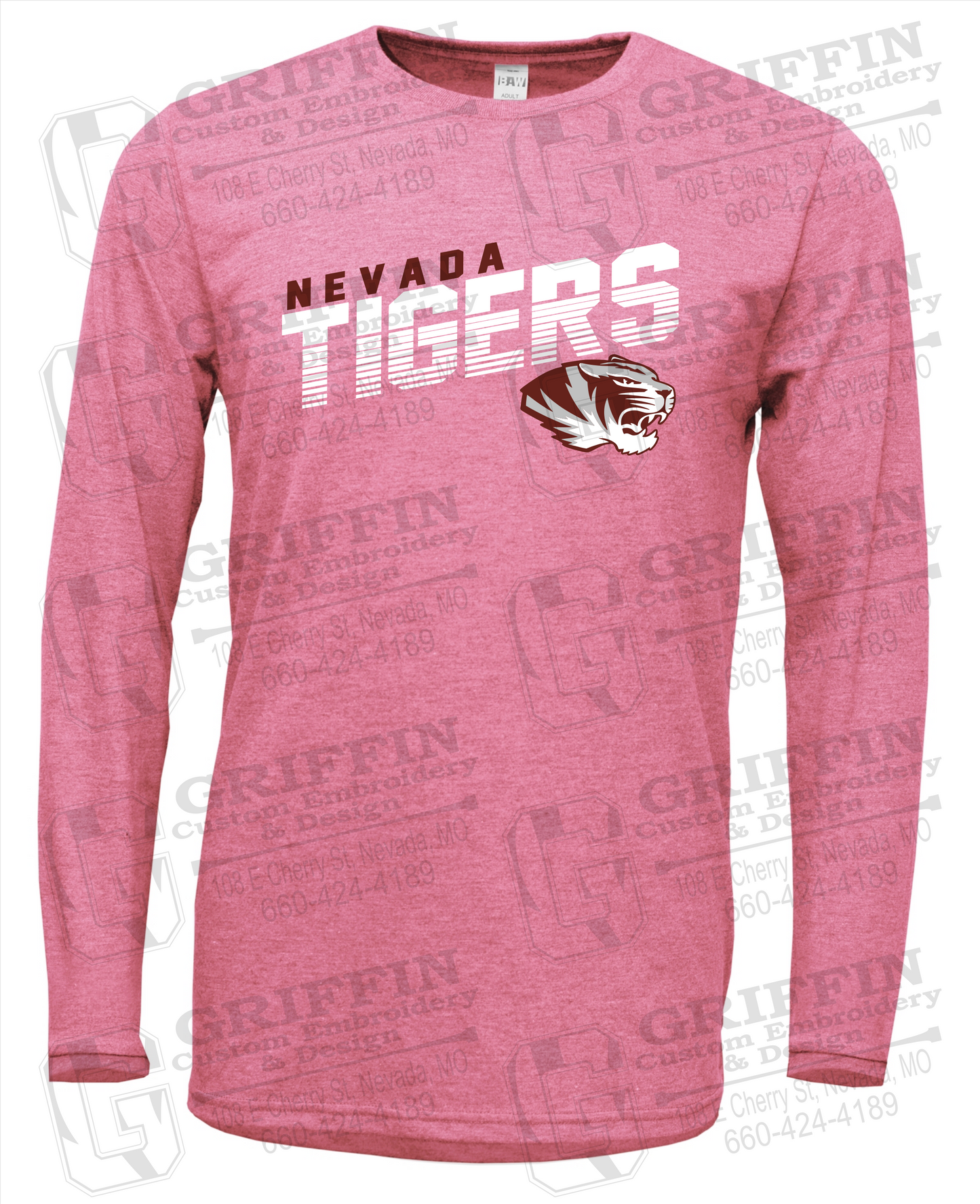 Soft-Tek Long Sleeve T-Shirt - Nevada Tigers 19-A
