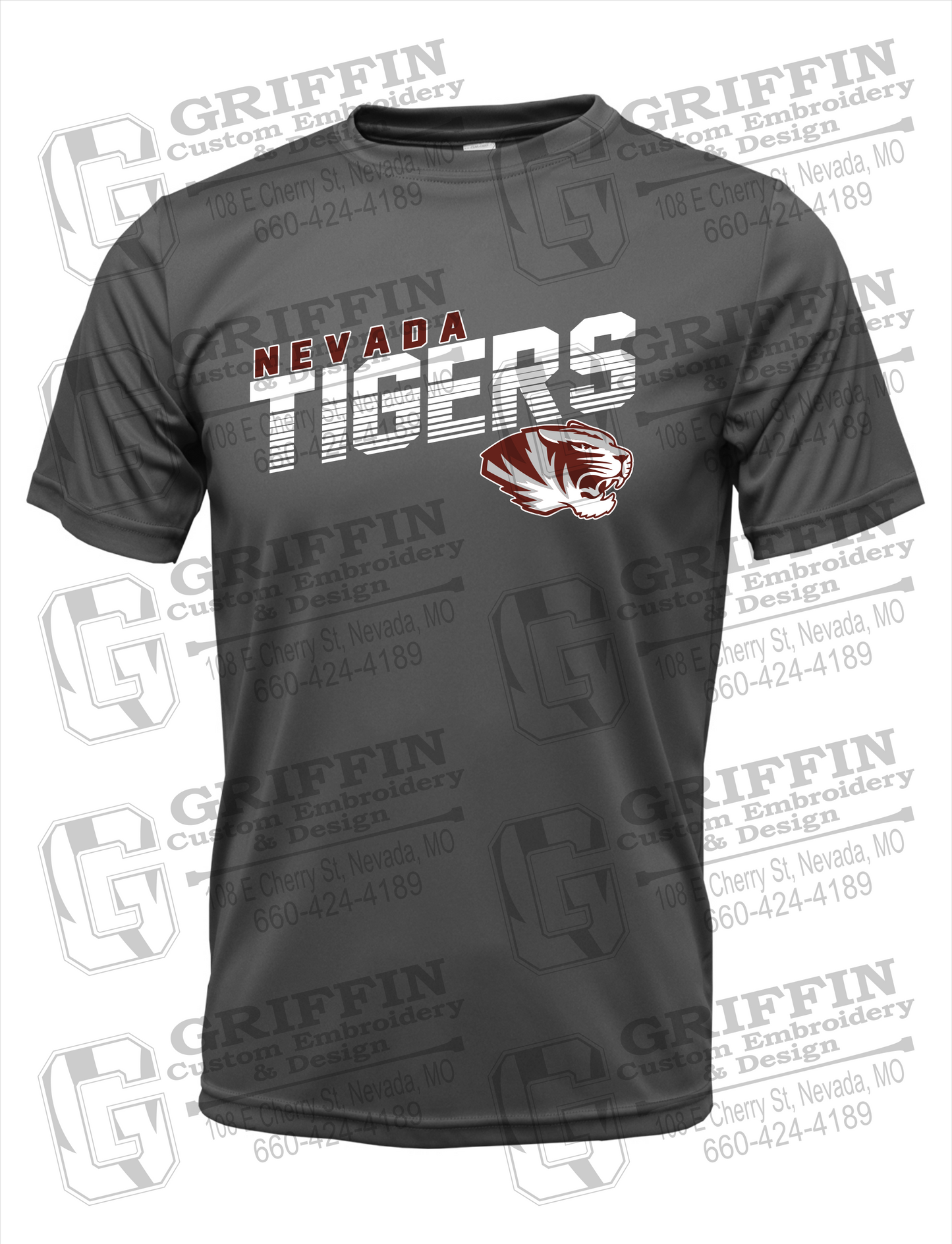 Dry-Fit Short Sleeve T-Shirt - Nevada Tigers 19-A