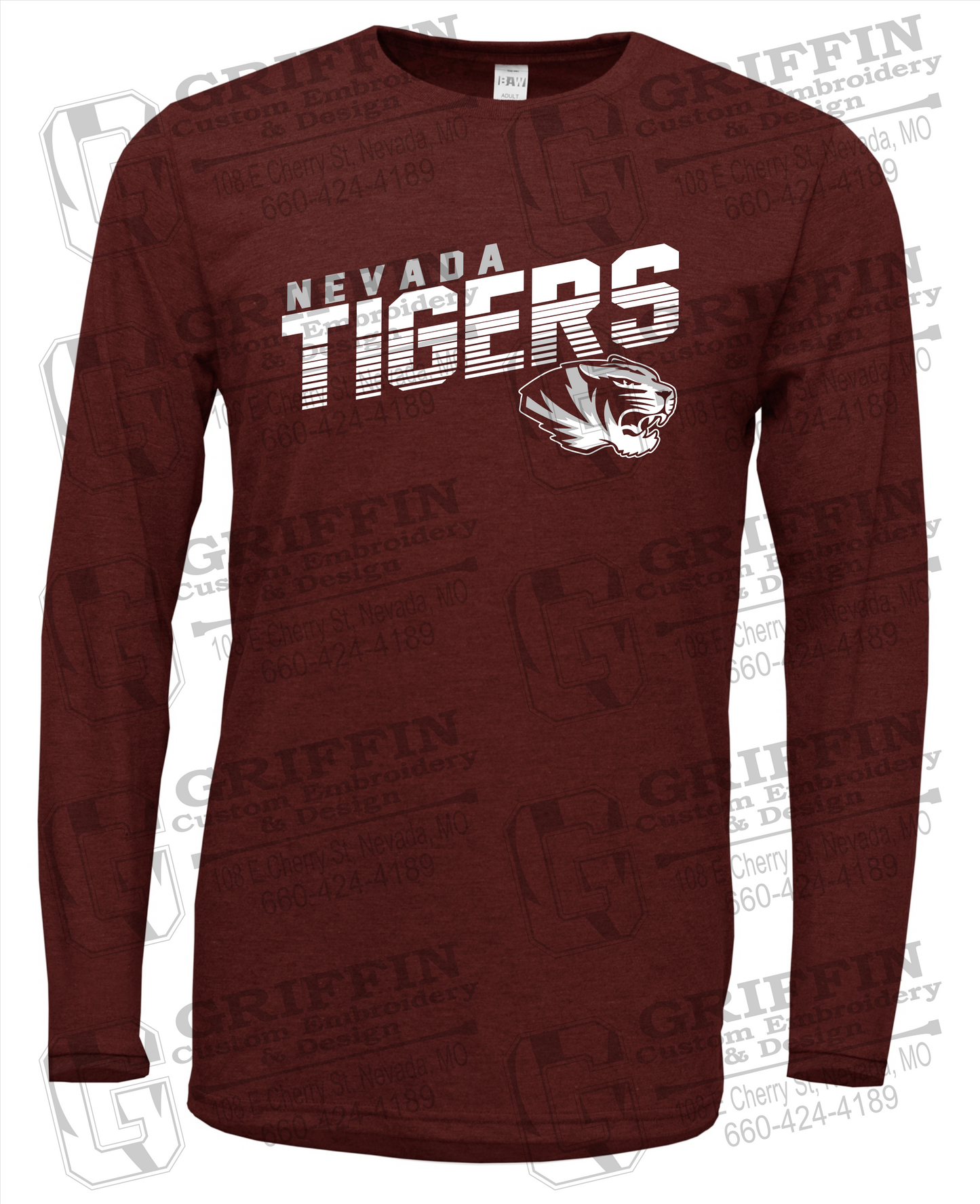 Soft-Tek Long Sleeve T-Shirt - Nevada Tigers 19-A