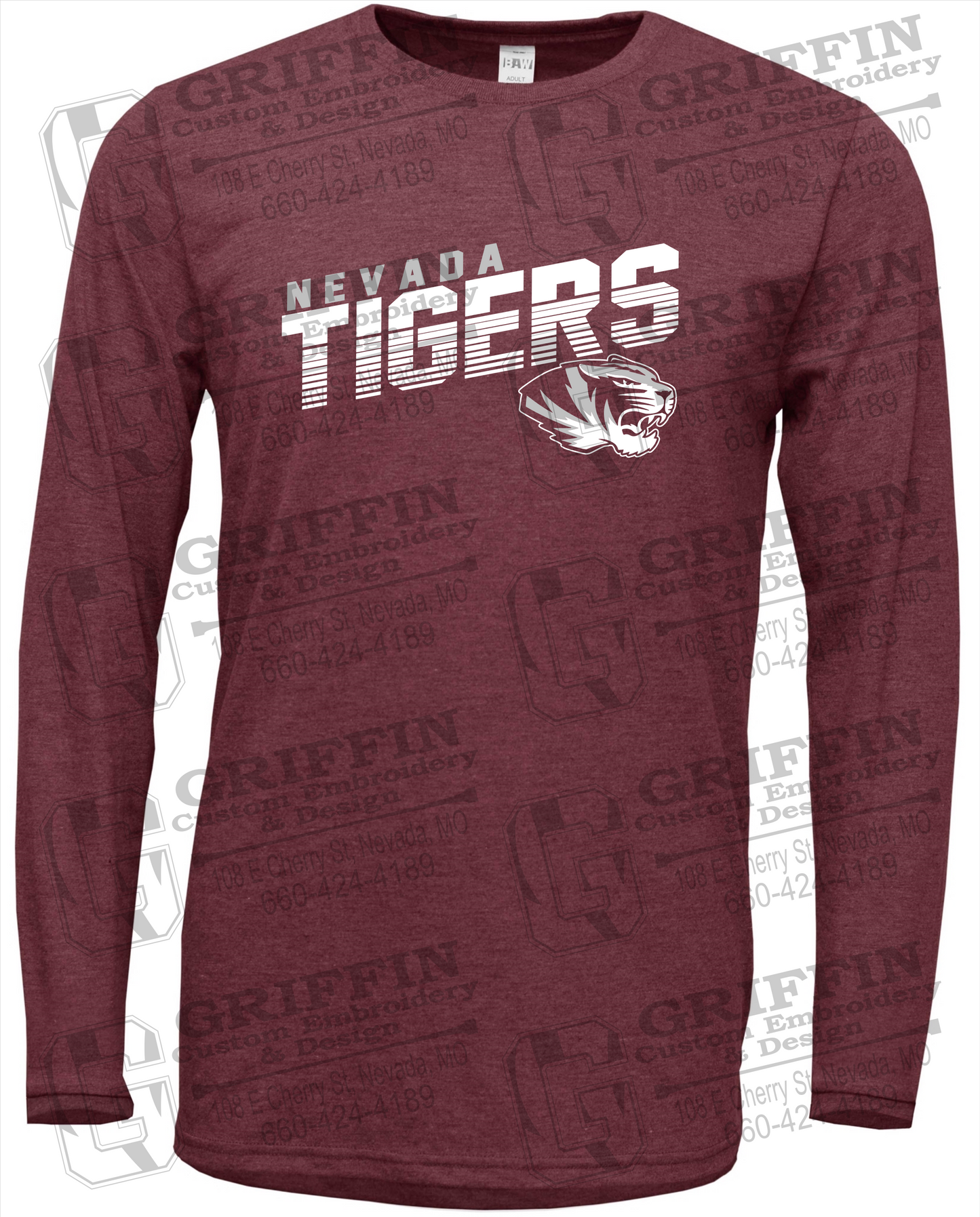 Soft-Tek Long Sleeve T-Shirt - Nevada Tigers 19-A