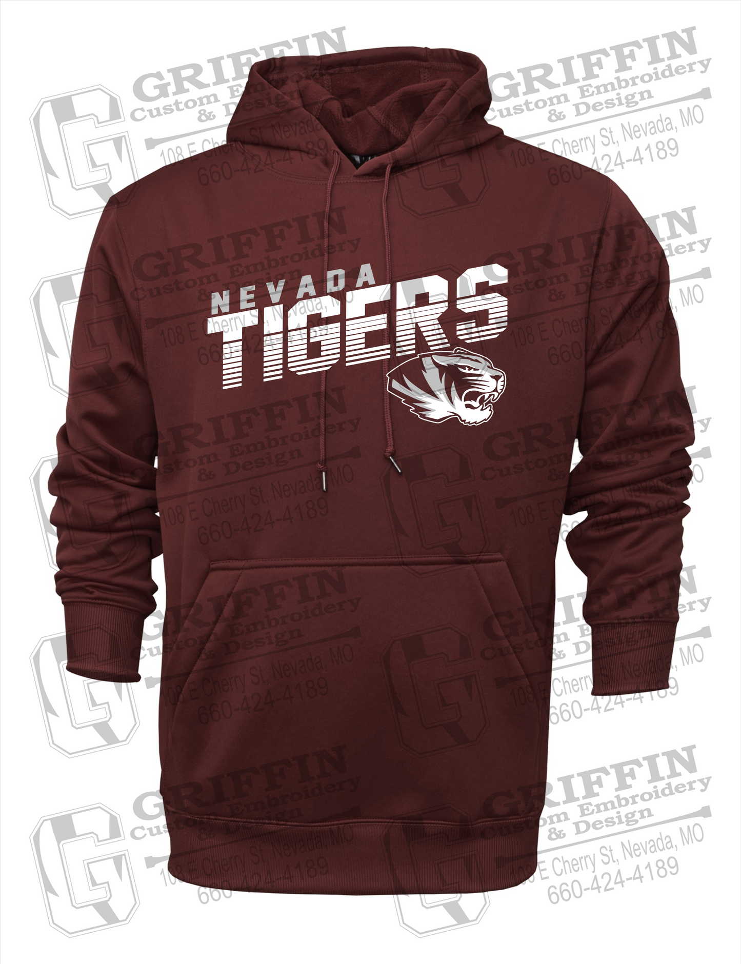 Performance Fleece Hoodie - Nevada Tigers 19-A