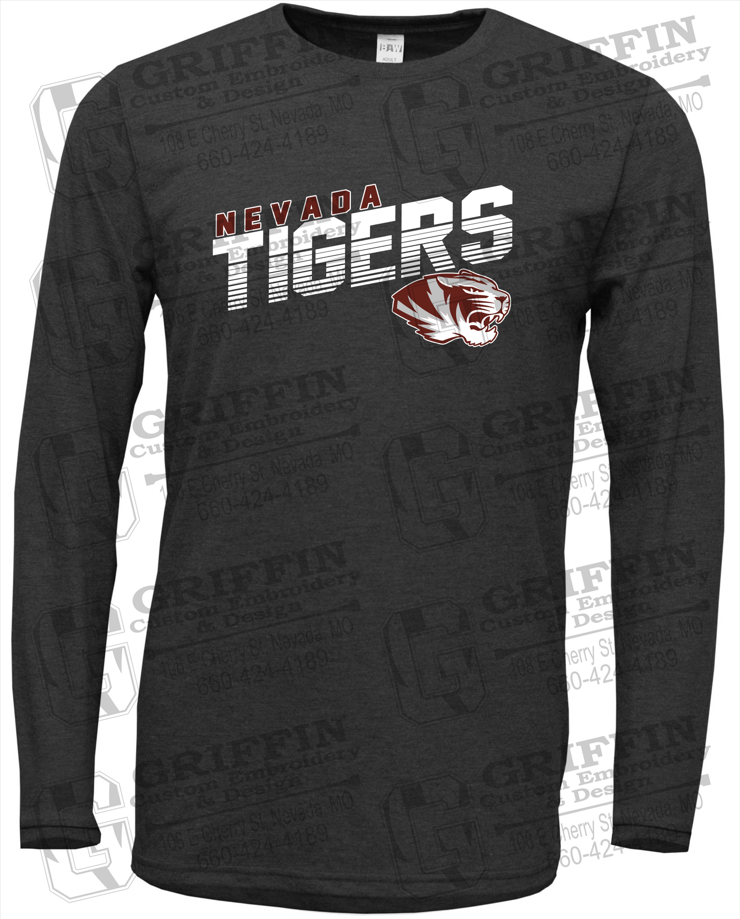 Soft-Tek Long Sleeve T-Shirt - Nevada Tigers 19-A
