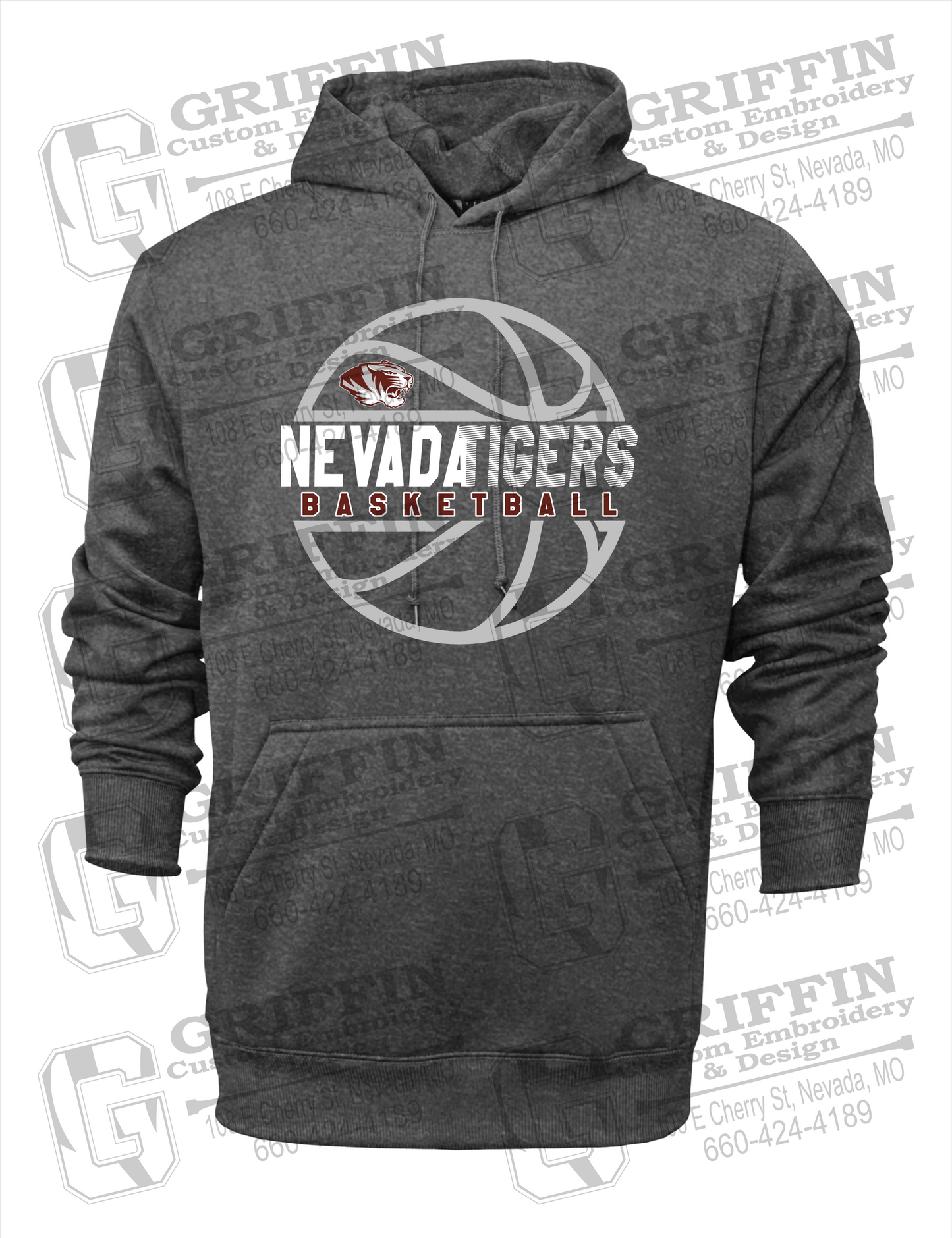 Performance Fleece Hoodie - Basketball - Nevada Tigers 19-V