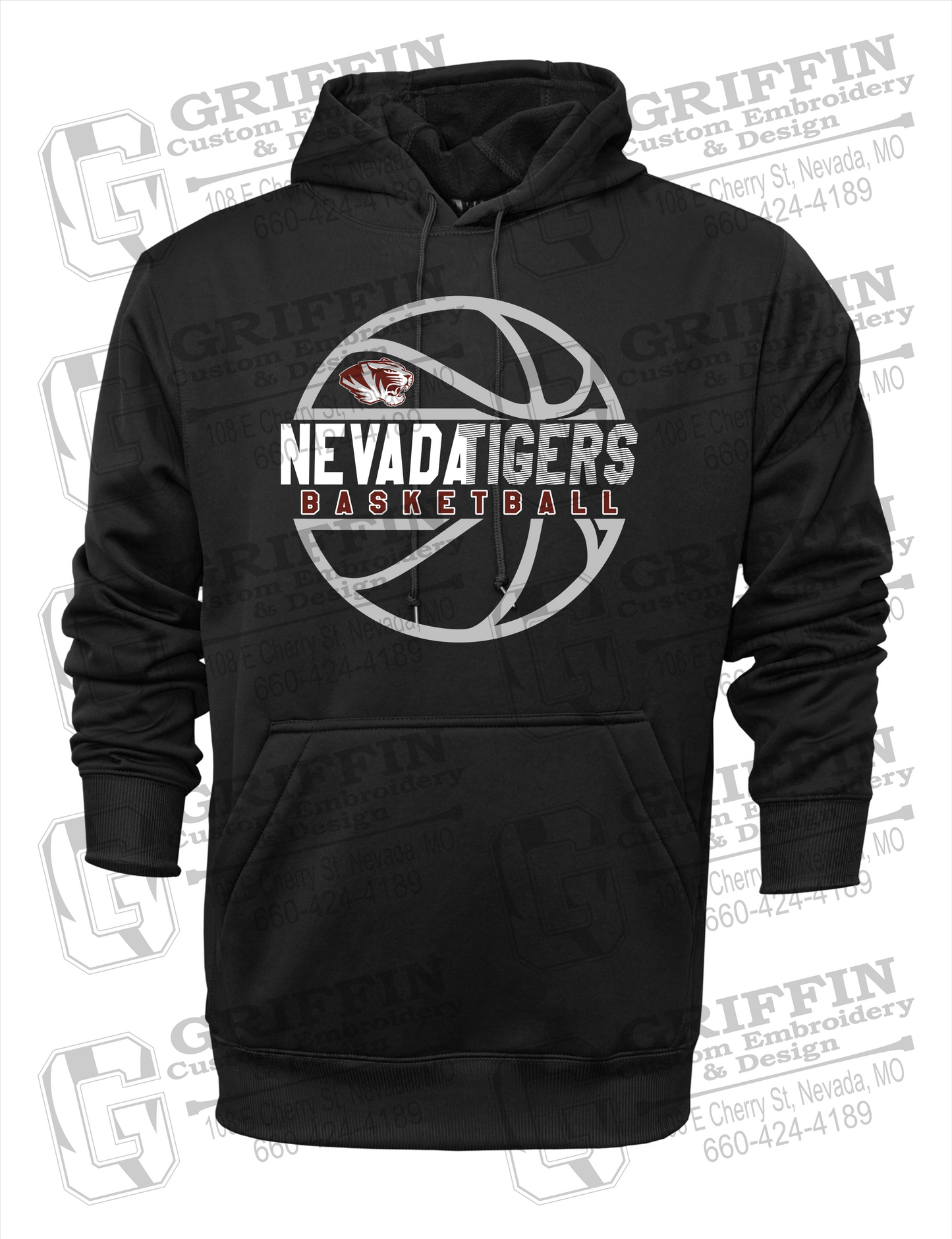 Performance Fleece Hoodie - Basketball - Nevada Tigers 19-V