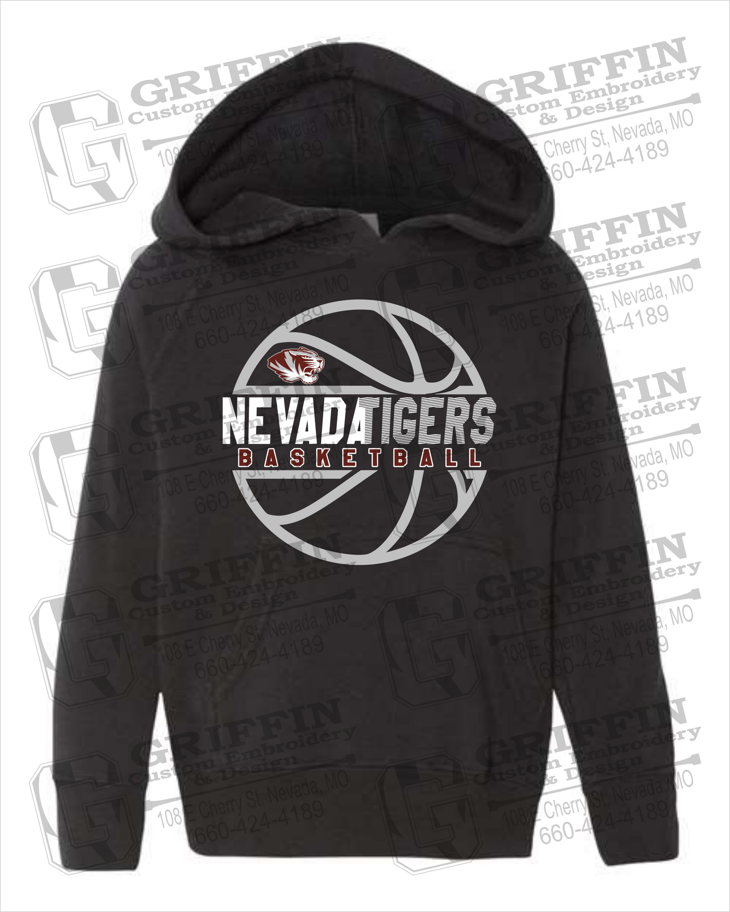 Toddler Hoodie - Basketball - Nevada Tigers 19-V