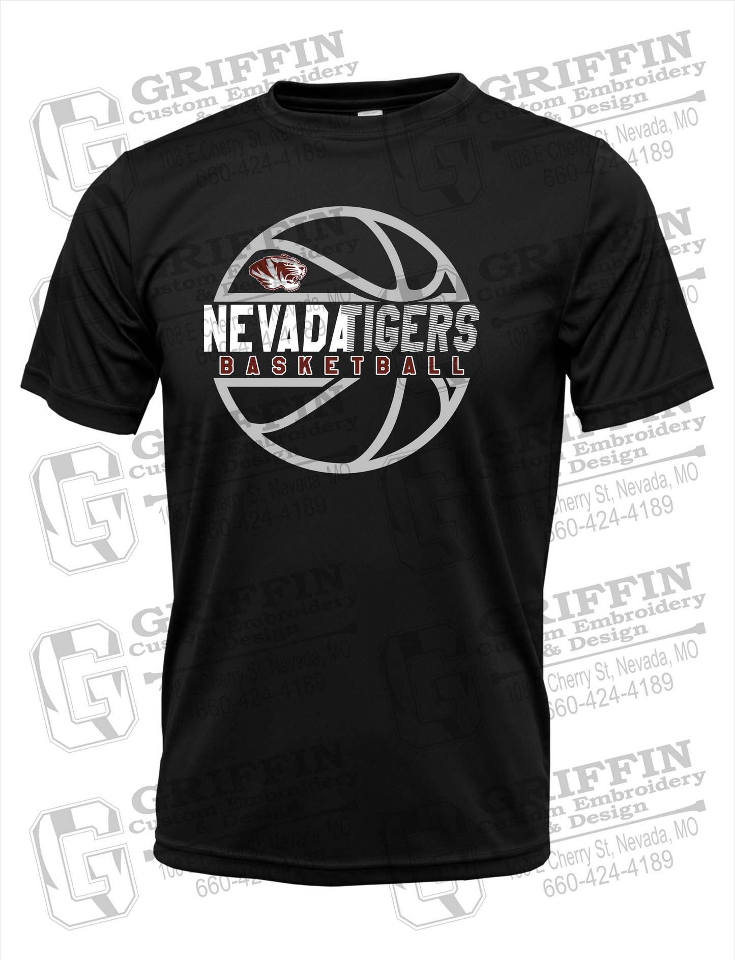 Dry-Fit Short Sleeve T-Shirt - Basketball - Nevada Tigers 19-V