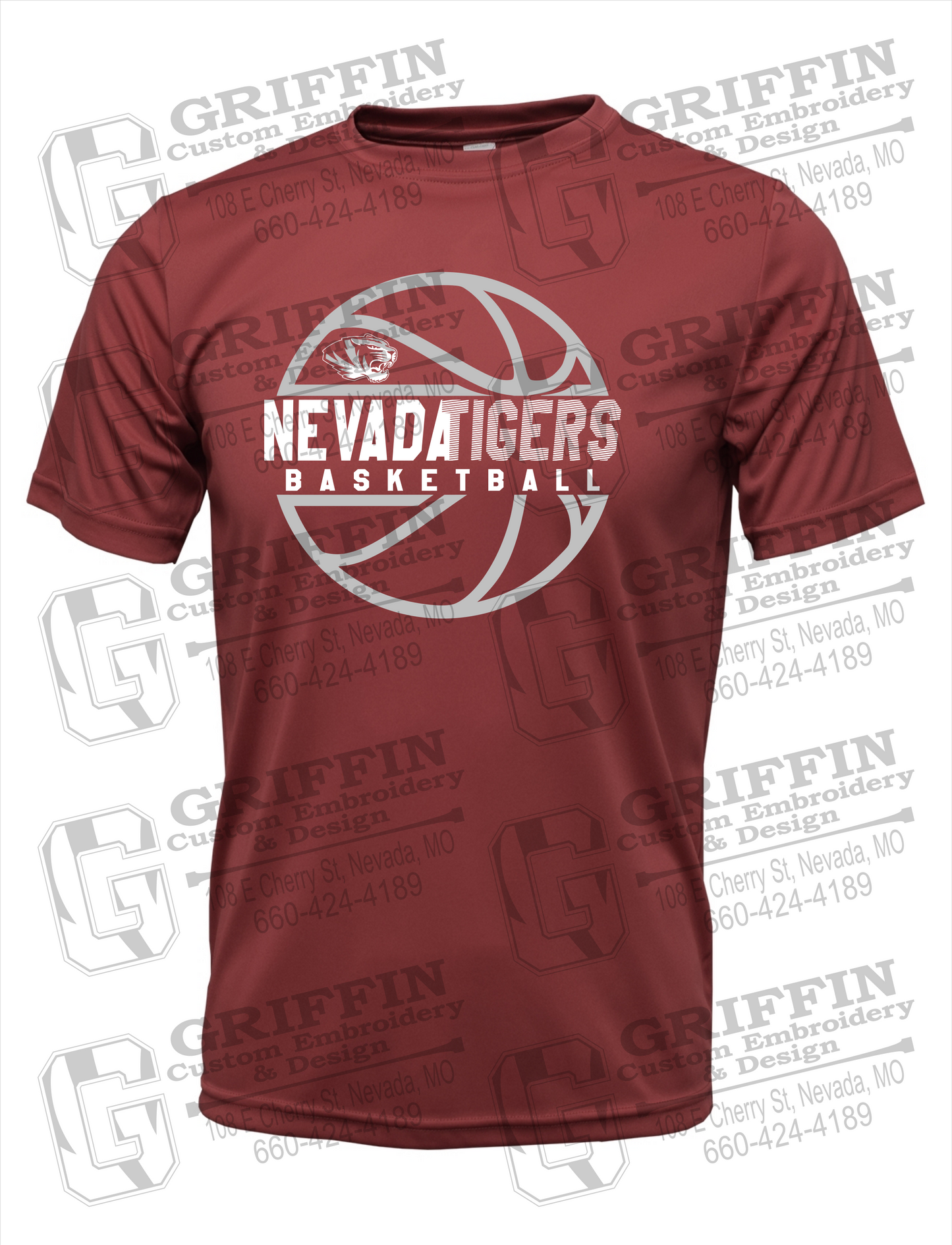 Dry-Fit Short Sleeve T-Shirt - Basketball - Nevada Tigers 19-V
