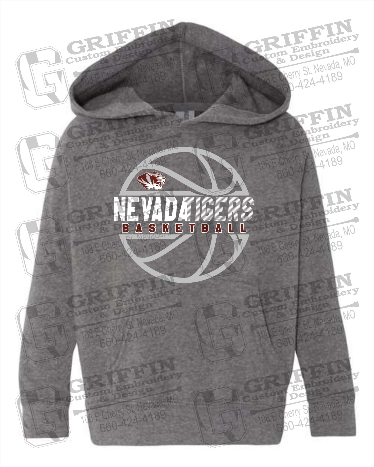 Toddler Hoodie - Basketball - Nevada Tigers 19-V
