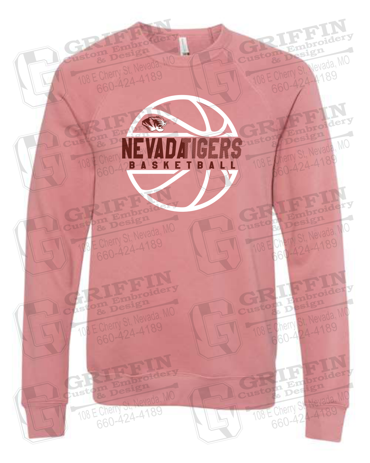 Sponge Fleece Sweatshirt - Basketball - Nevada Tigers 19-V