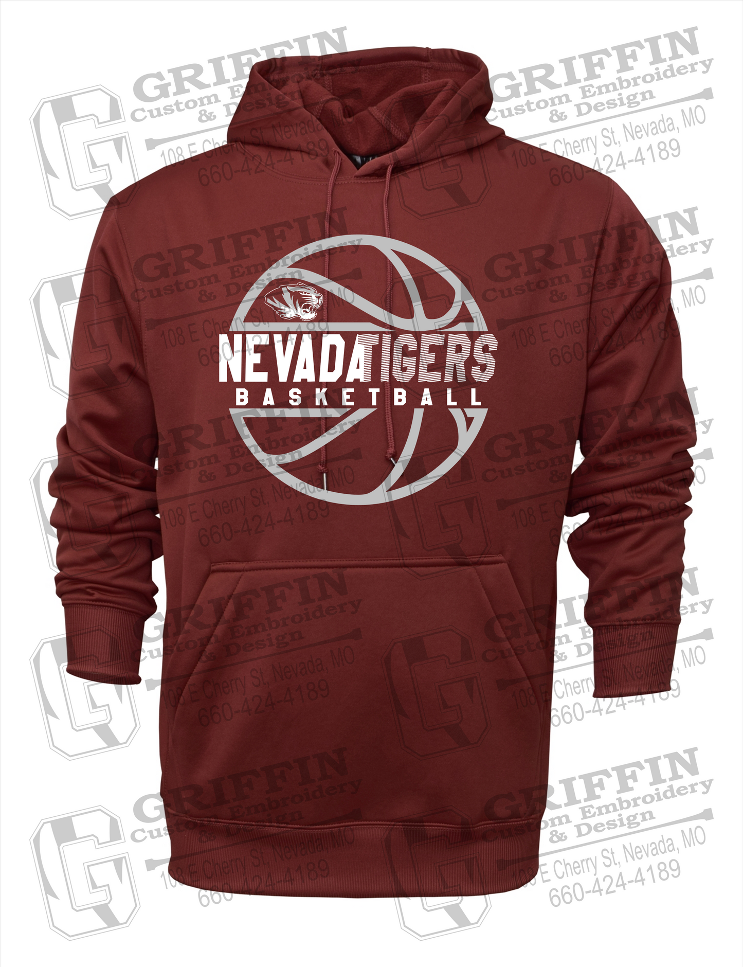 Performance Fleece Hoodie - Basketball - Nevada Tigers 19-V