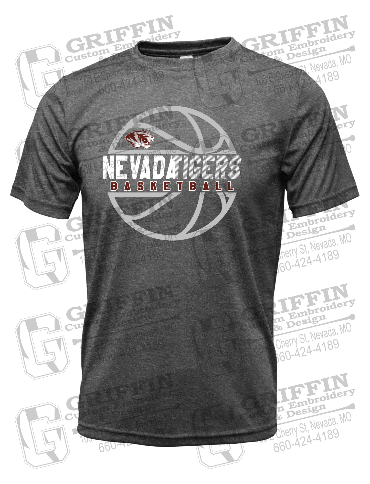 Dry-Fit Short Sleeve T-Shirt - Basketball - Nevada Tigers 19-V