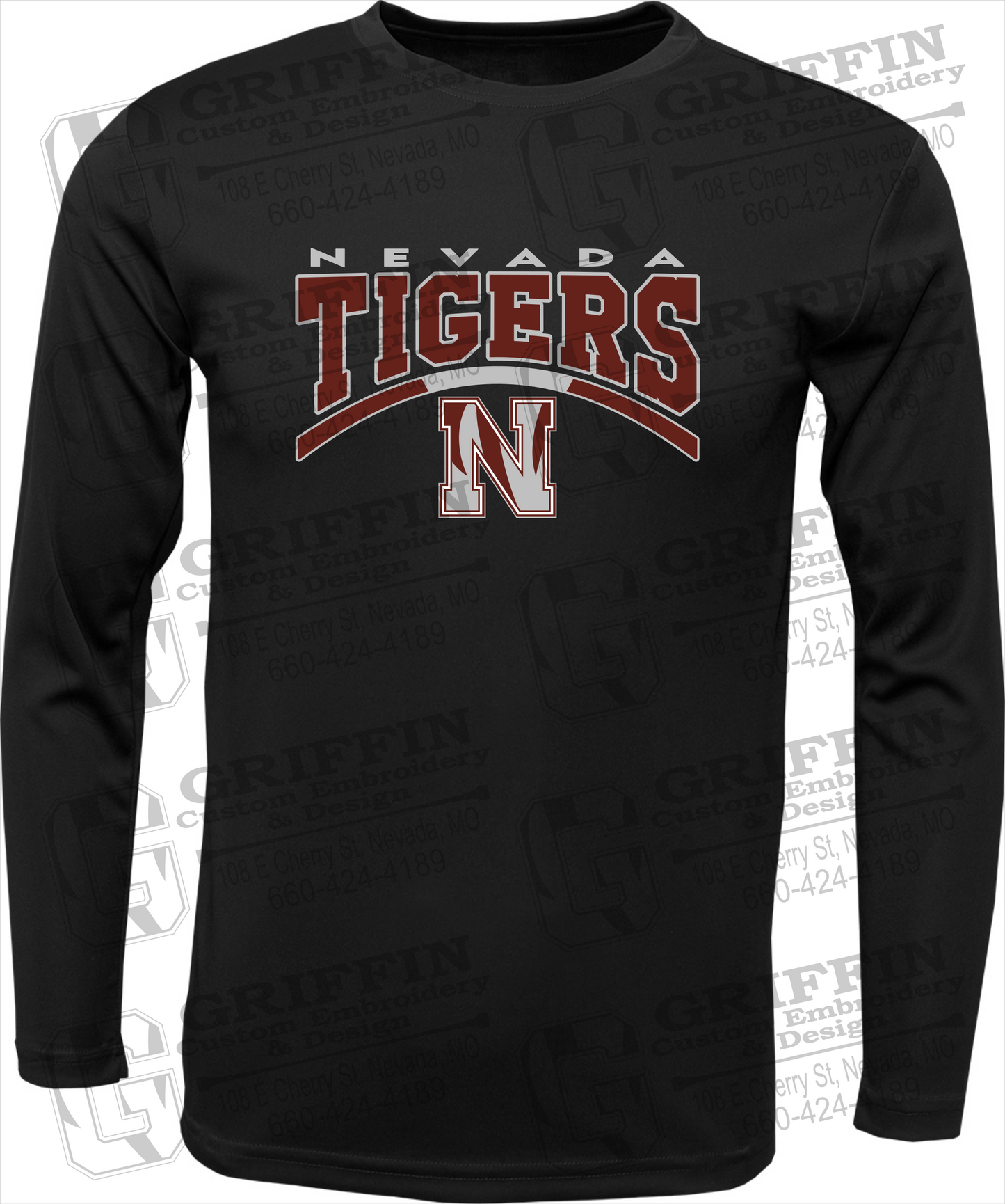 Toddler Dry-Fit Long Sleeve T-Shirt - Nevada Tigers 20-Q