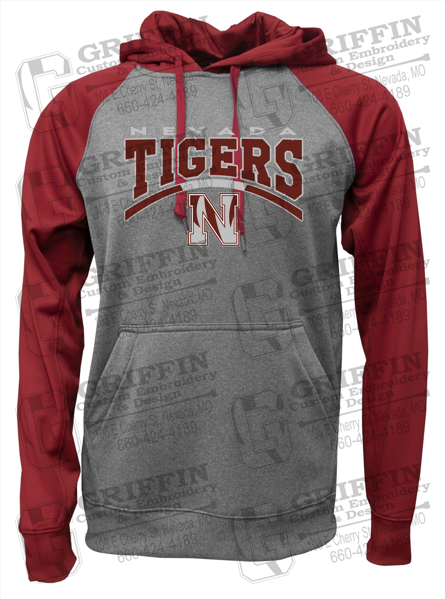 Performance Fleece Raglan Hoodie - Nevada Tigers 20-Q