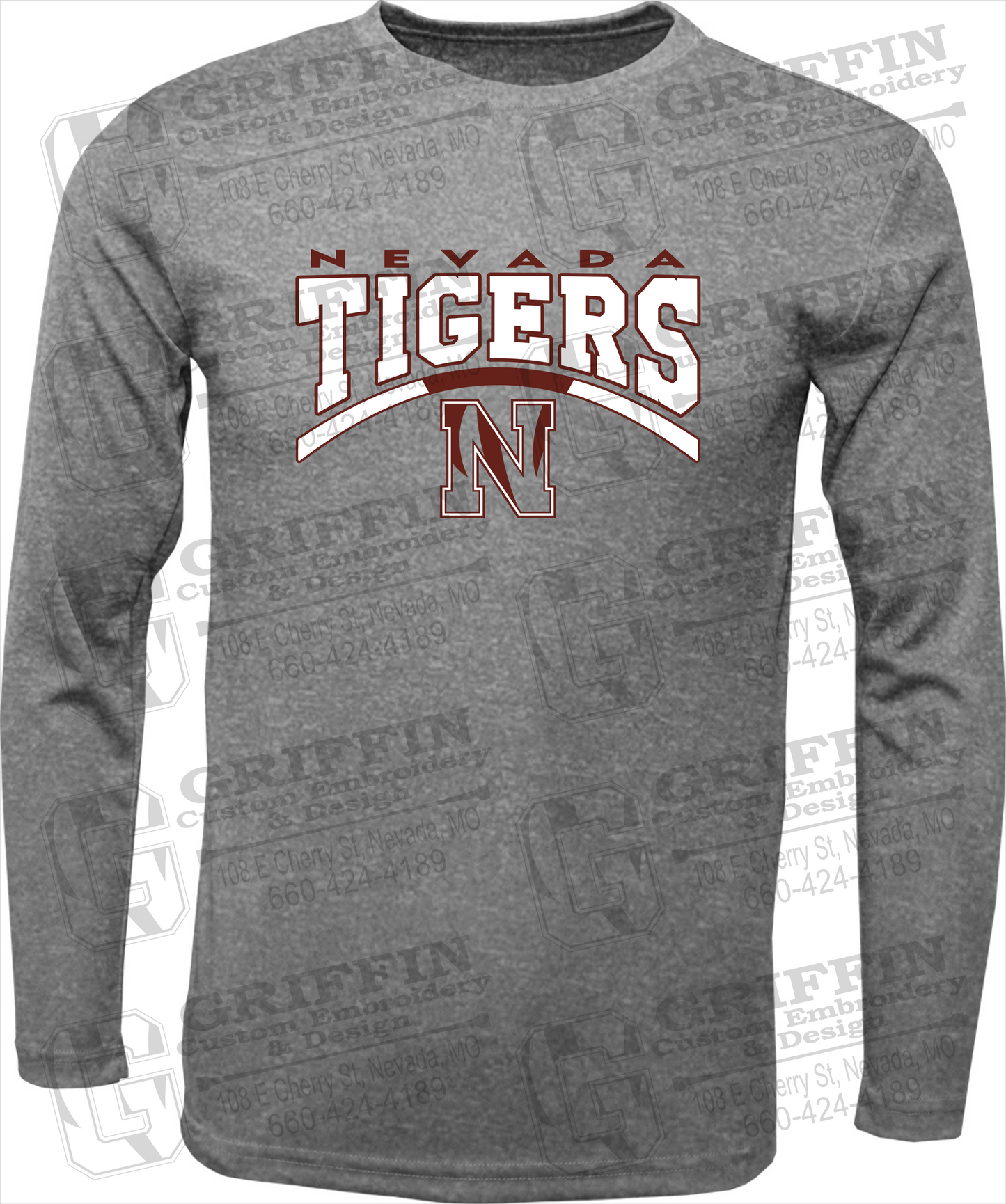 Toddler Dry-Fit Long Sleeve T-Shirt - Nevada Tigers 20-Q