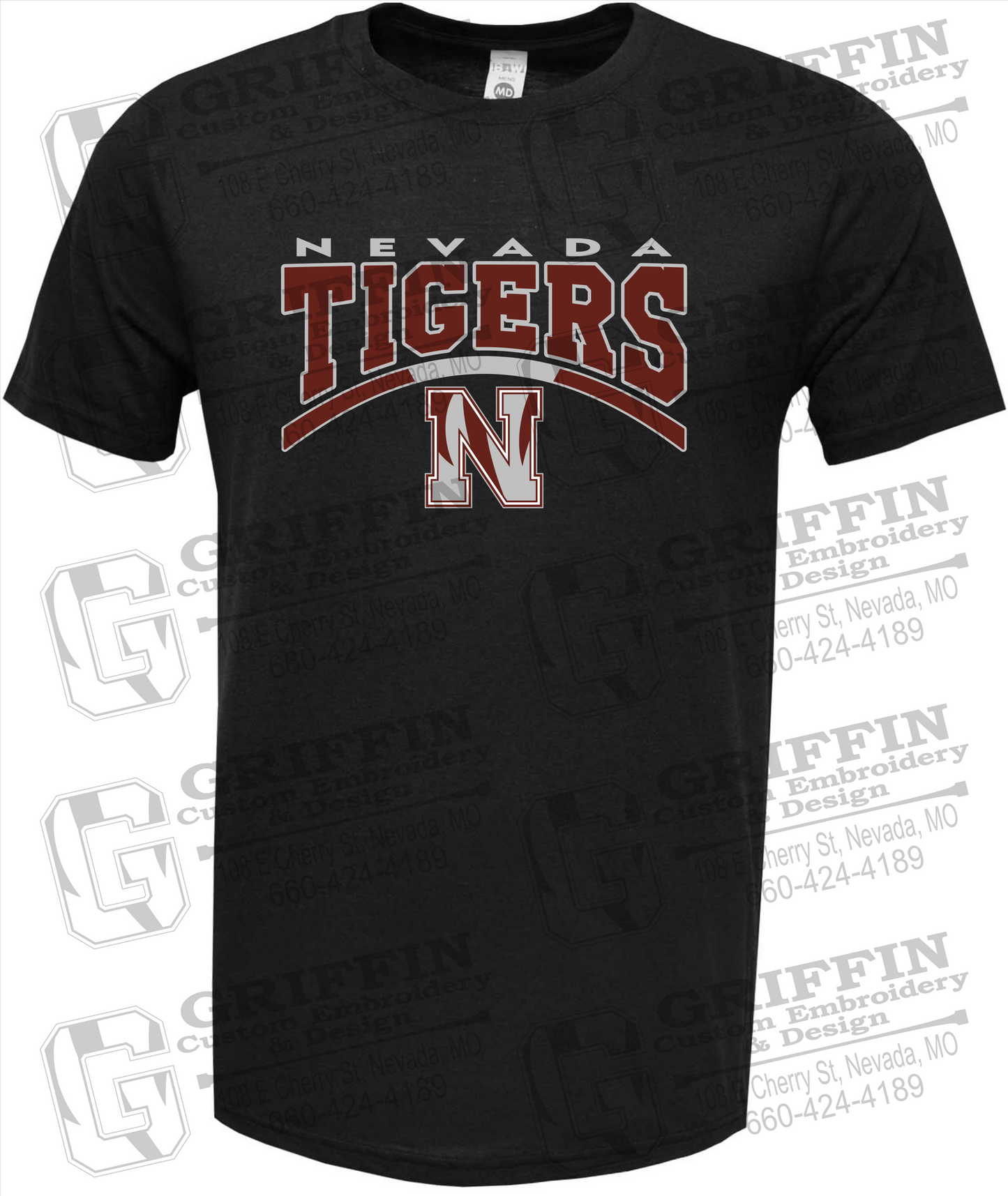 Soft-Tek Short Sleeve T-Shirt - Nevada Tigers 20-Q