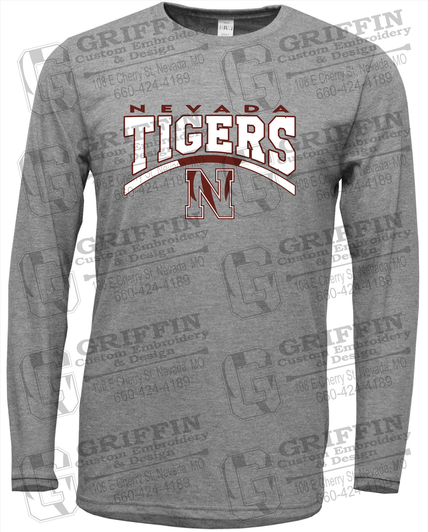 Soft-Tek Long Sleeve T-Shirt - Nevada Tigers 20-Q