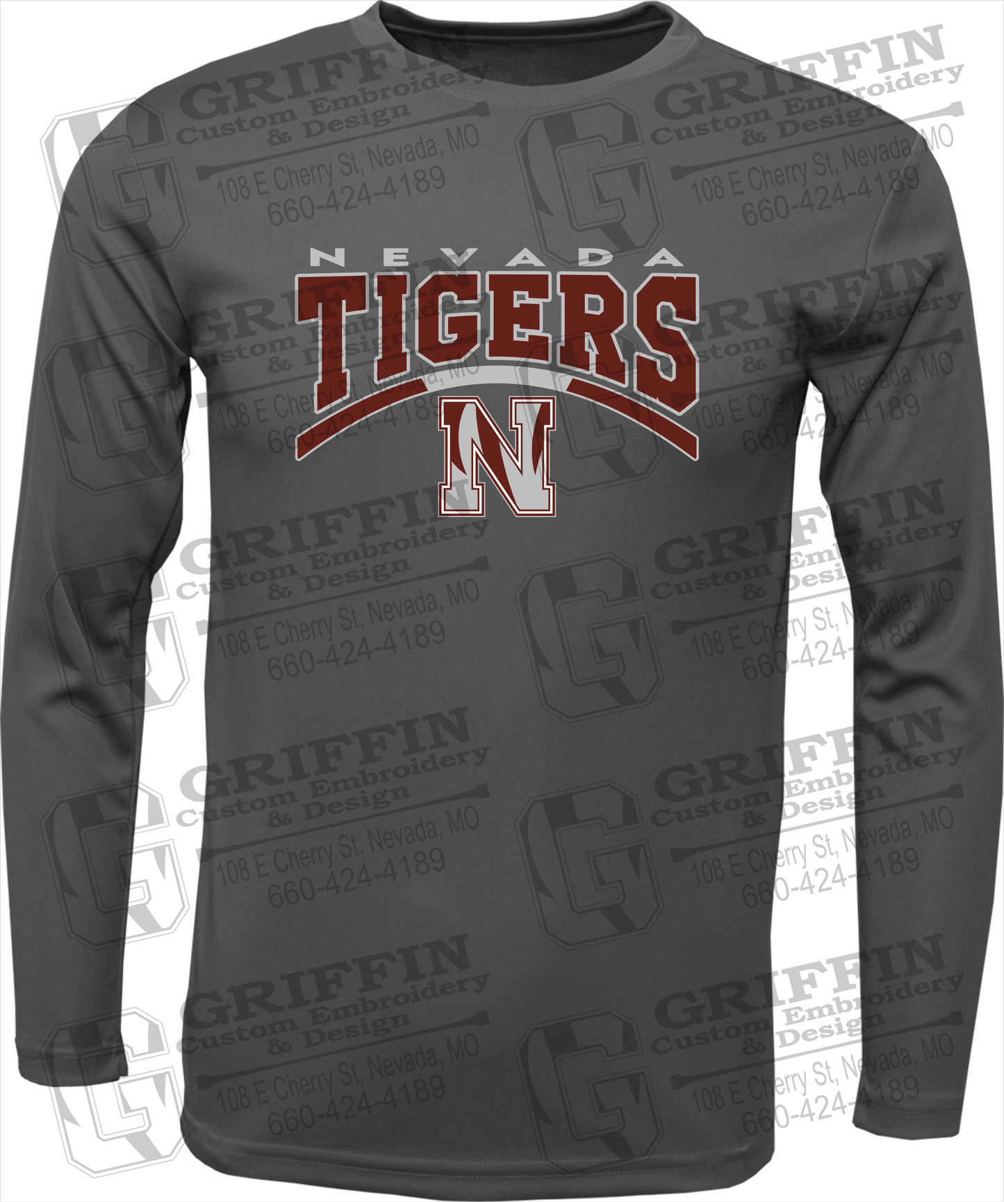 Toddler Dry-Fit Long Sleeve T-Shirt - Nevada Tigers 20-Q