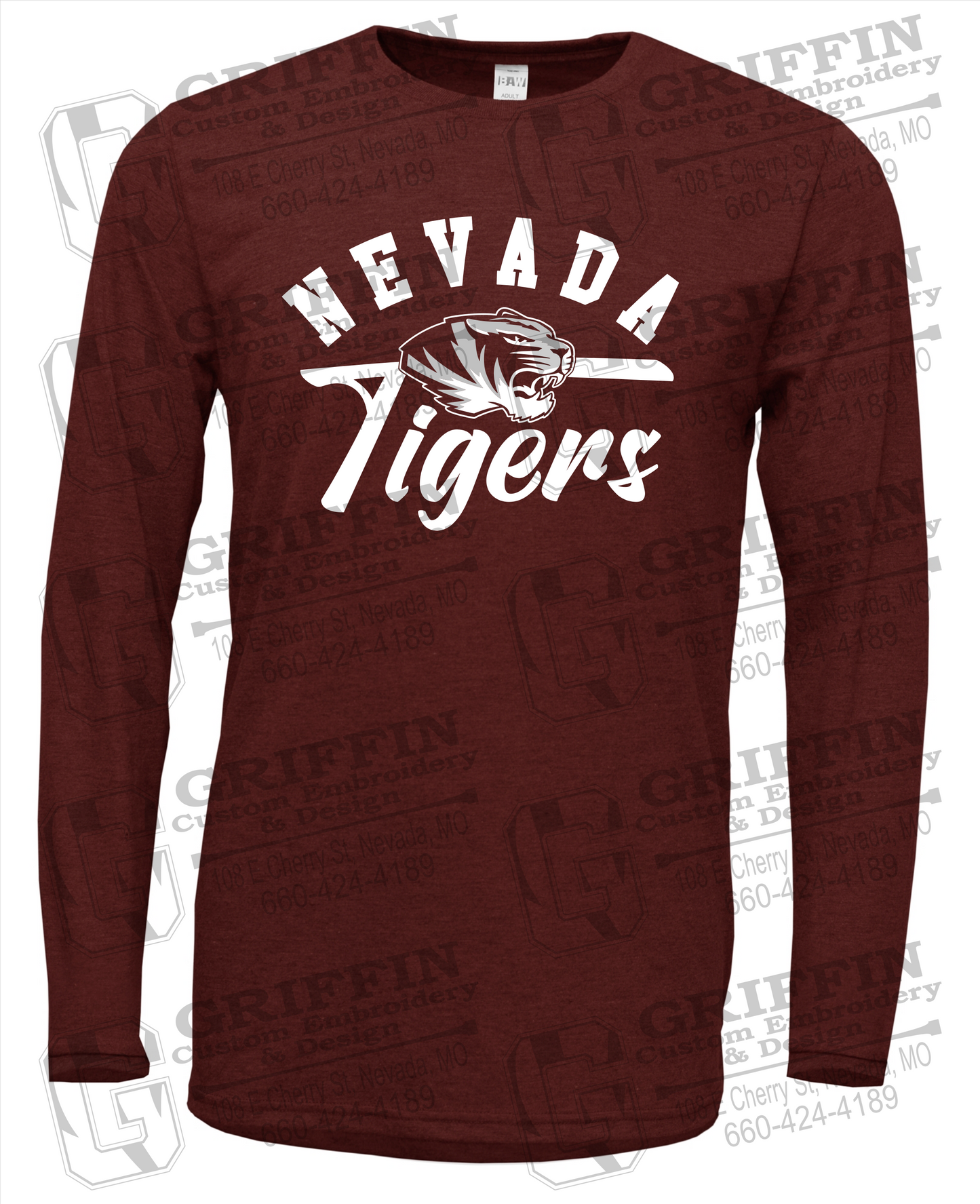 Soft-Tek Long Sleeve T-Shirt - Nevada Tigers 20-Z