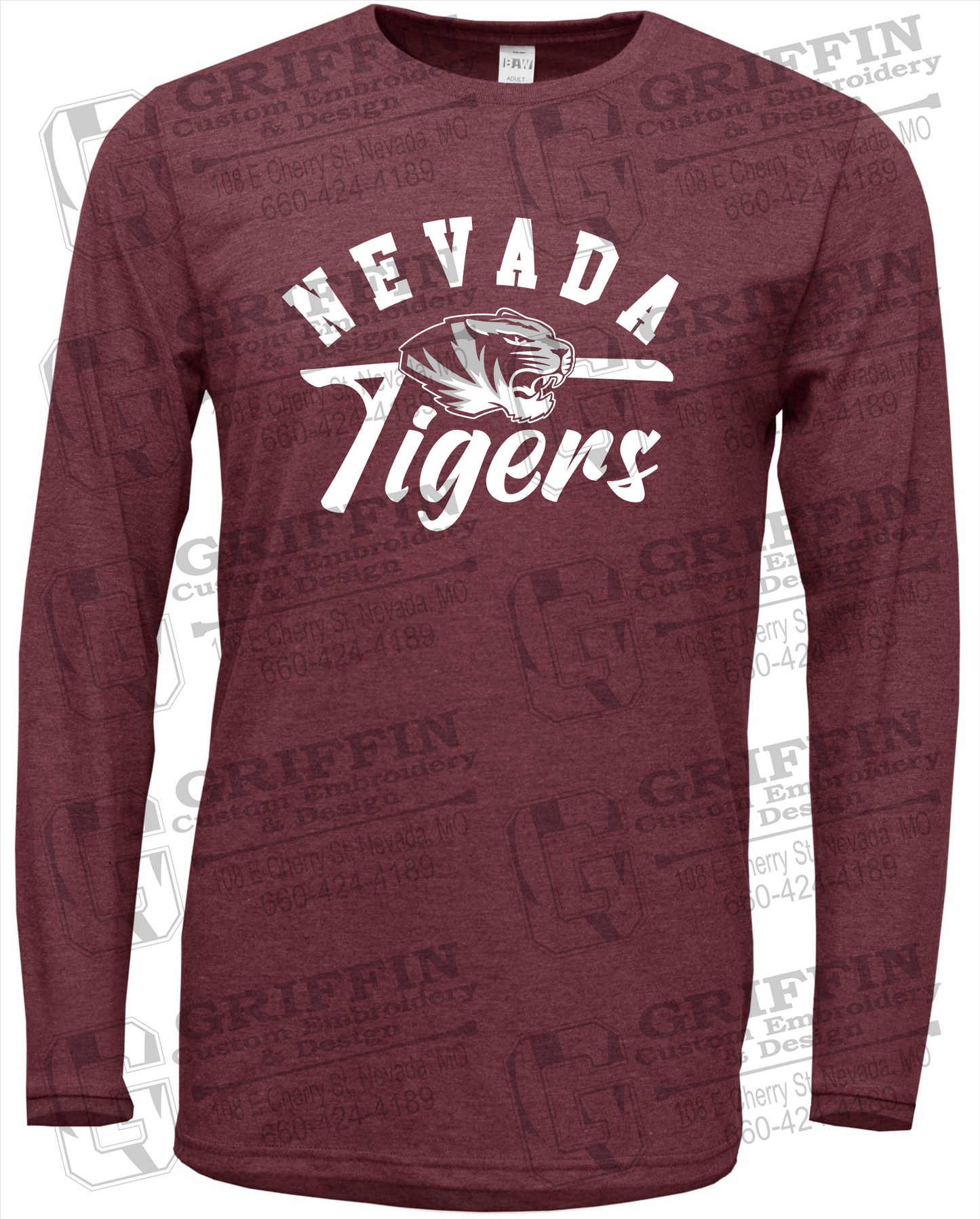 Soft-Tek Long Sleeve T-Shirt - Nevada Tigers 20-Z