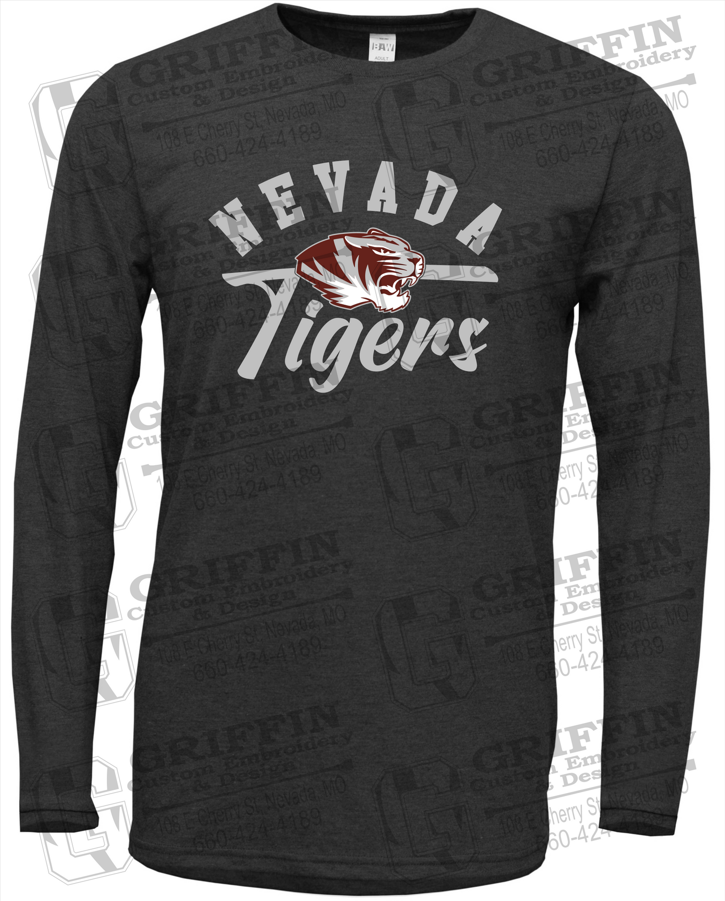 Soft-Tek Long Sleeve T-Shirt - Nevada Tigers 20-Z
