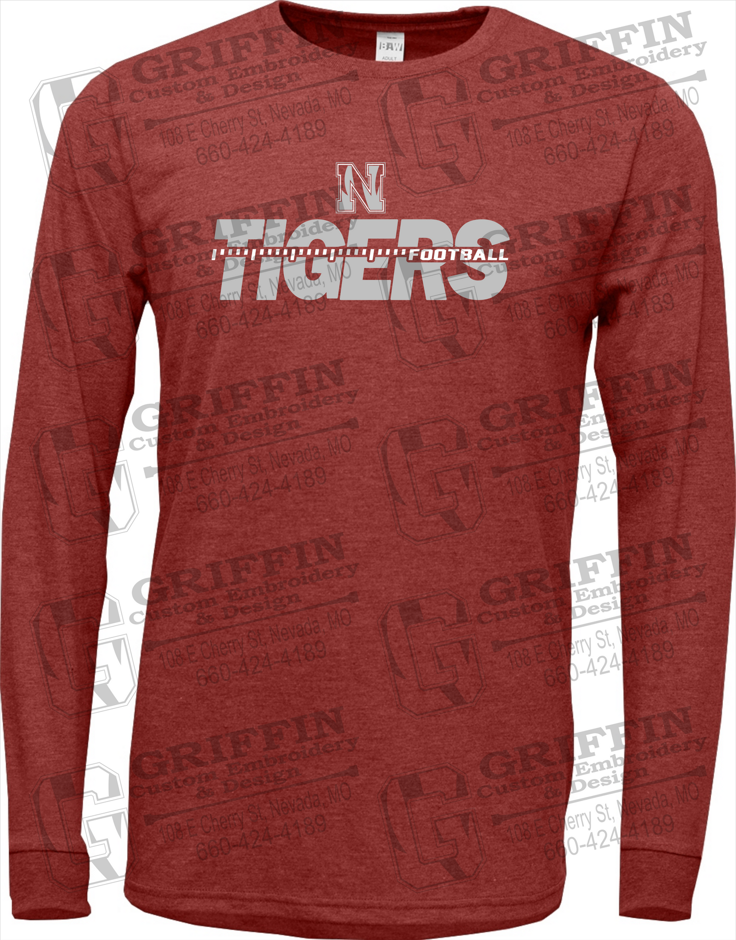Nevada Tigers 21-D Long Sleeve T-Shirt - Football