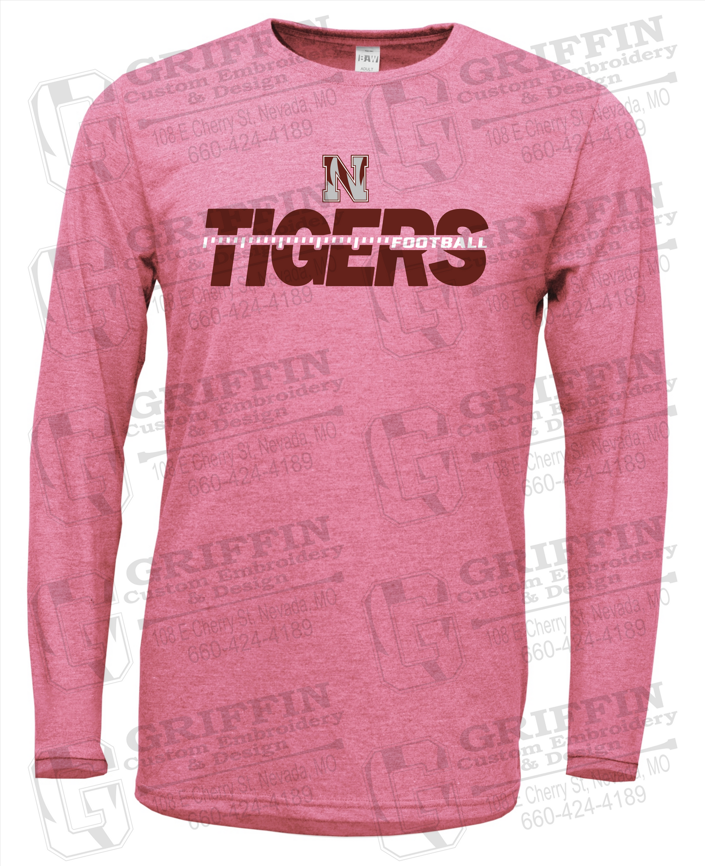 Nevada Tigers 21-D Long Sleeve T-Shirt - Football