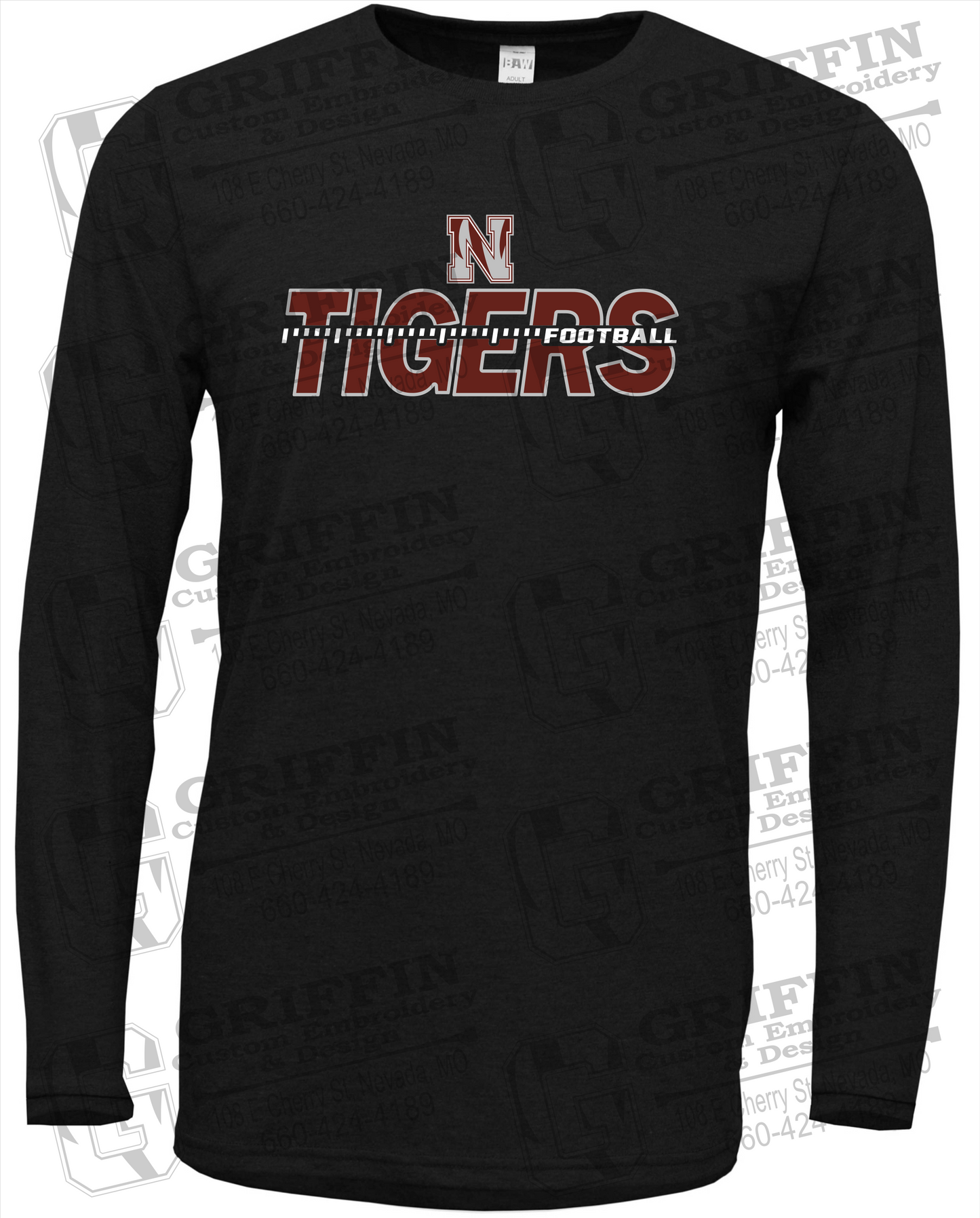 Nevada Tigers 21-D Long Sleeve T-Shirt - Football