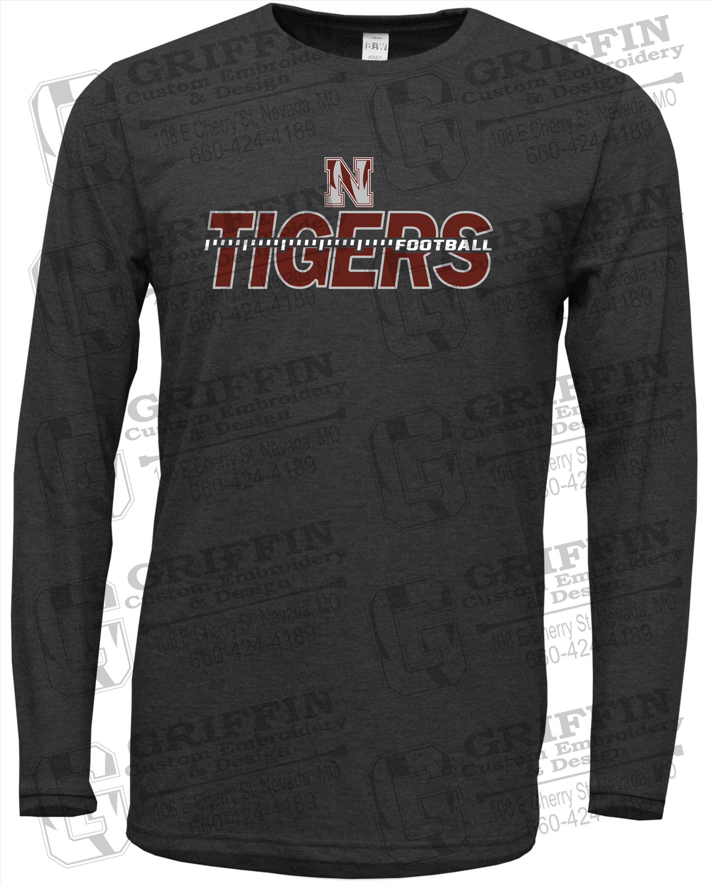 Nevada Tigers 21-D Long Sleeve T-Shirt - Football