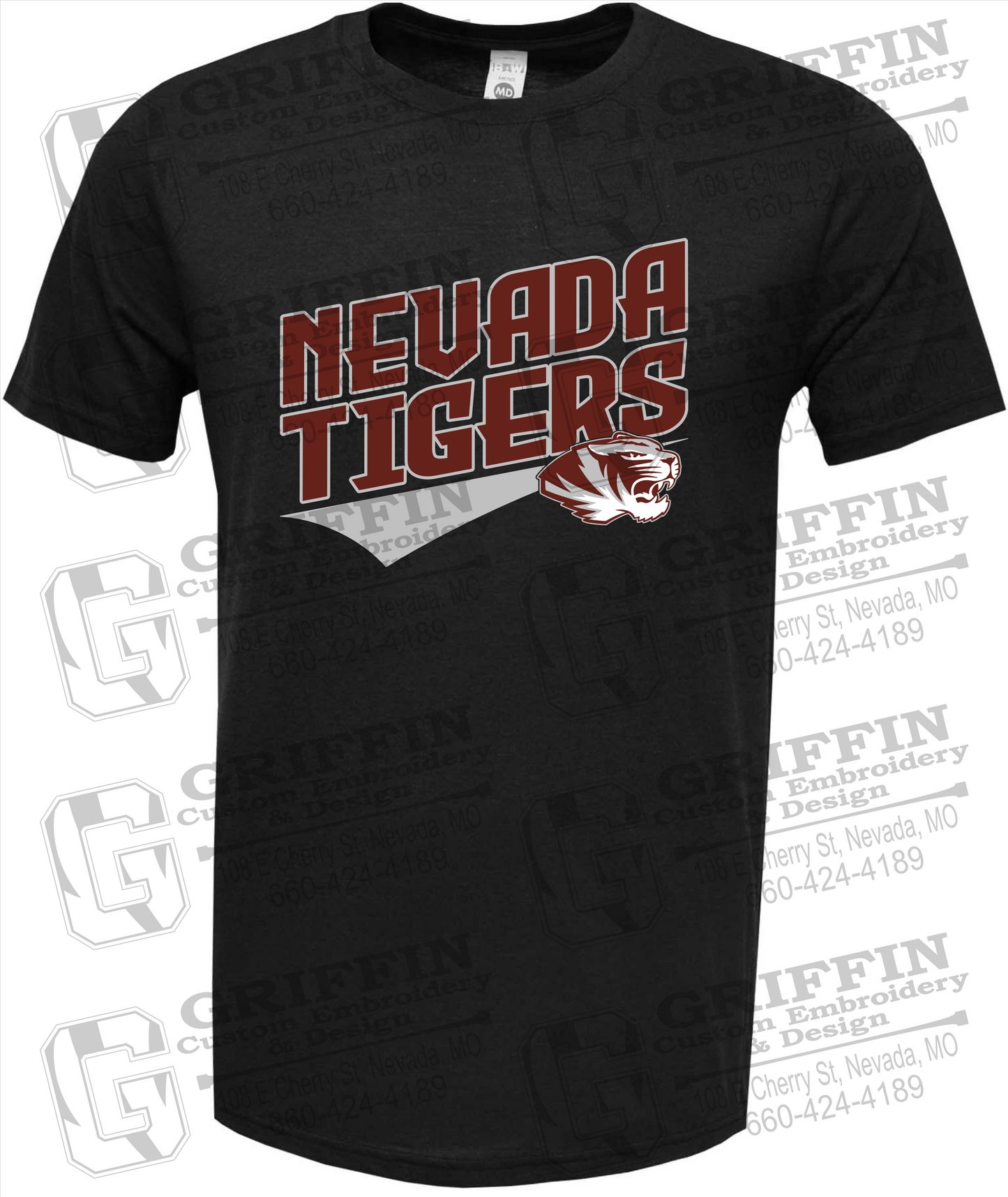 Soft-Tek Short Sleeve T-Shirt - Nevada Tigers 21-E