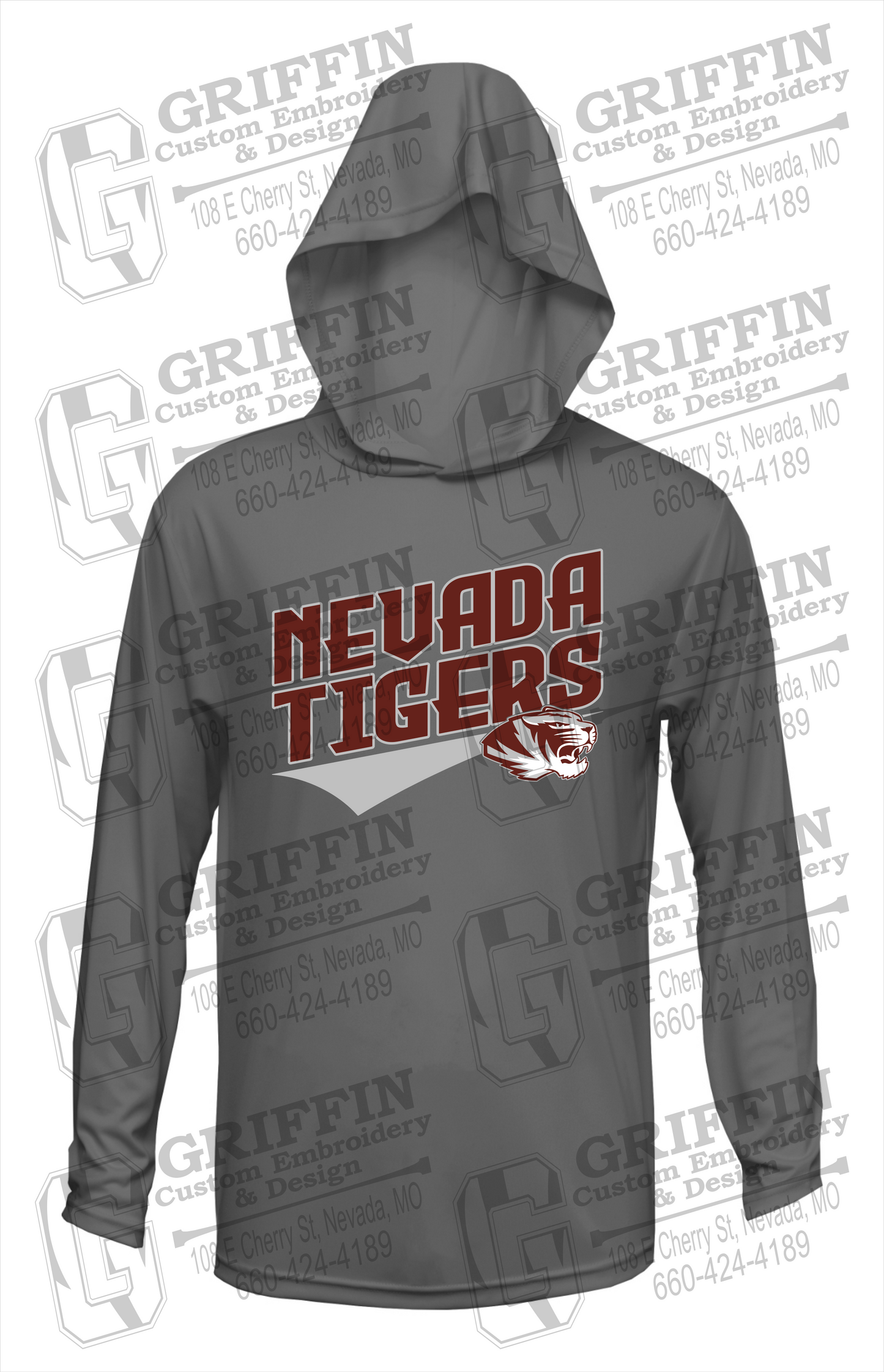 Dry-Fit T-Shirt Hoodie - Nevada Tigers 21-E