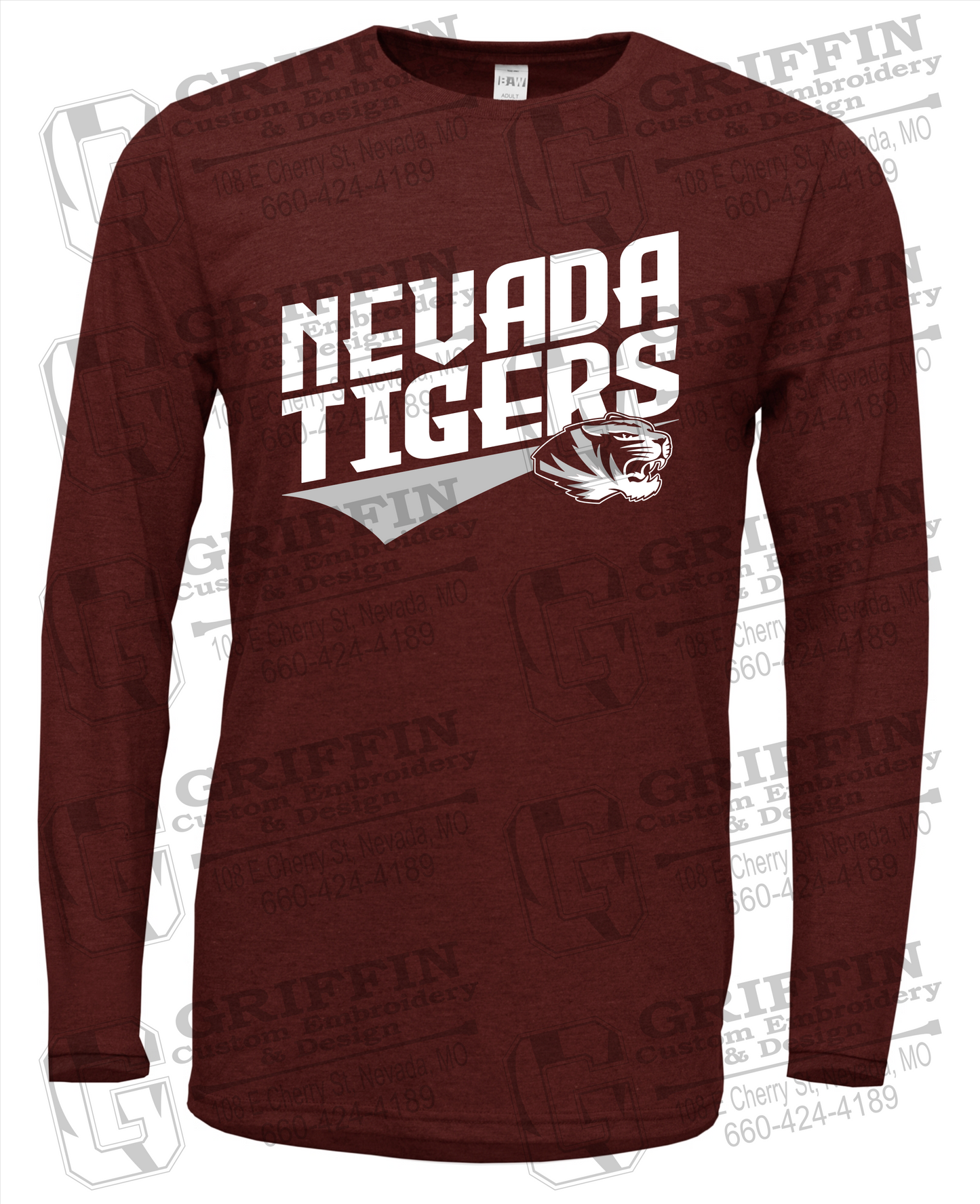 Soft-Tek Long Sleeve T-Shirt - Nevada Tigers 21-E