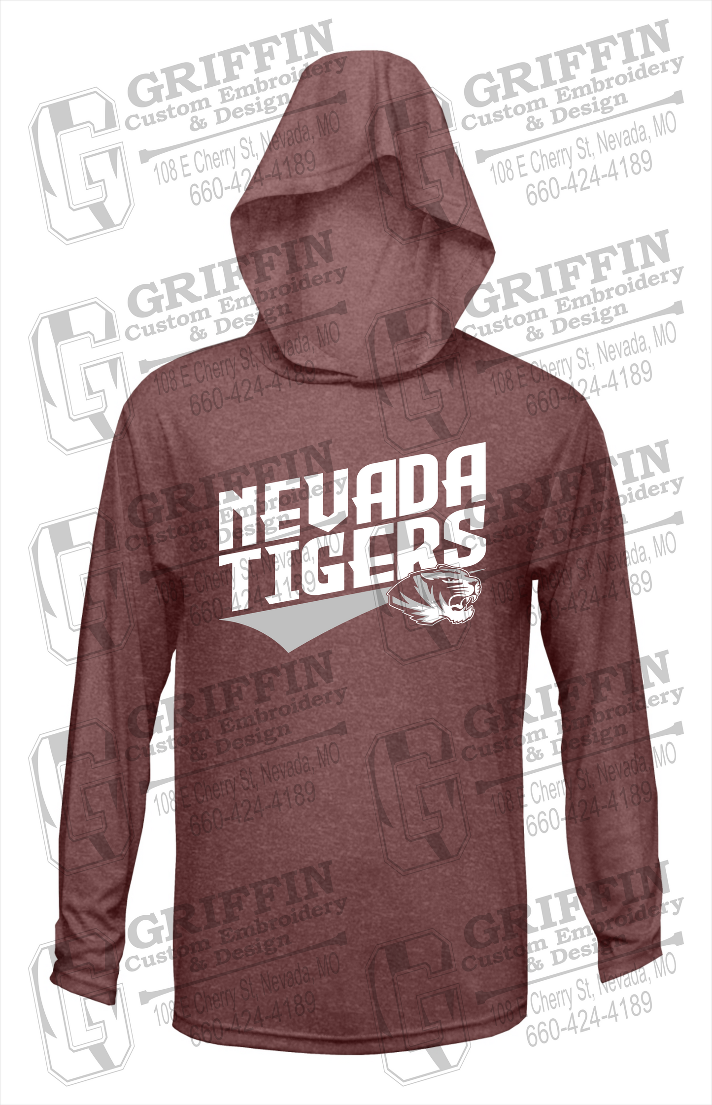 Dry-Fit T-Shirt Hoodie - Nevada Tigers 21-E