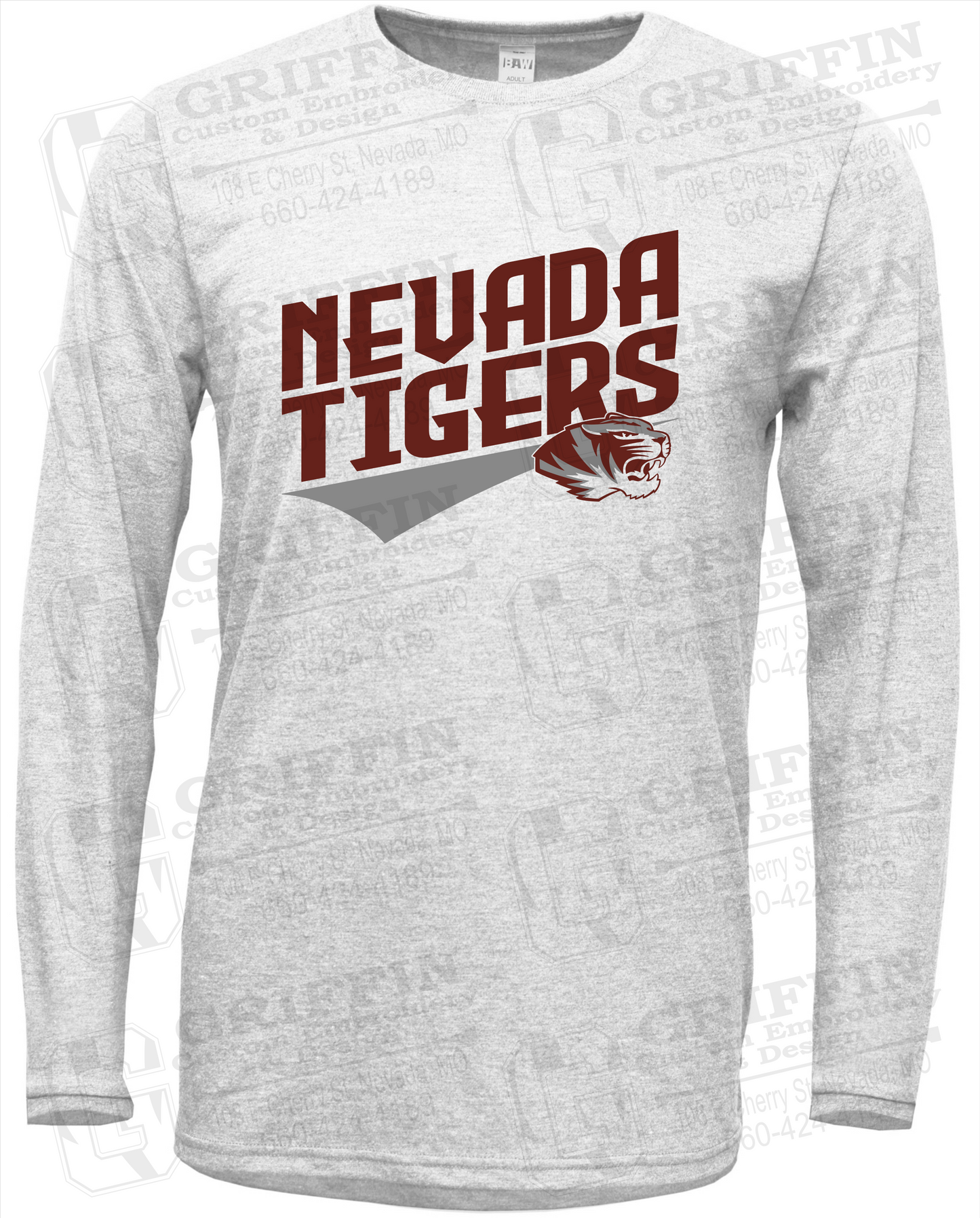 Soft-Tek Long Sleeve T-Shirt - Nevada Tigers 21-E