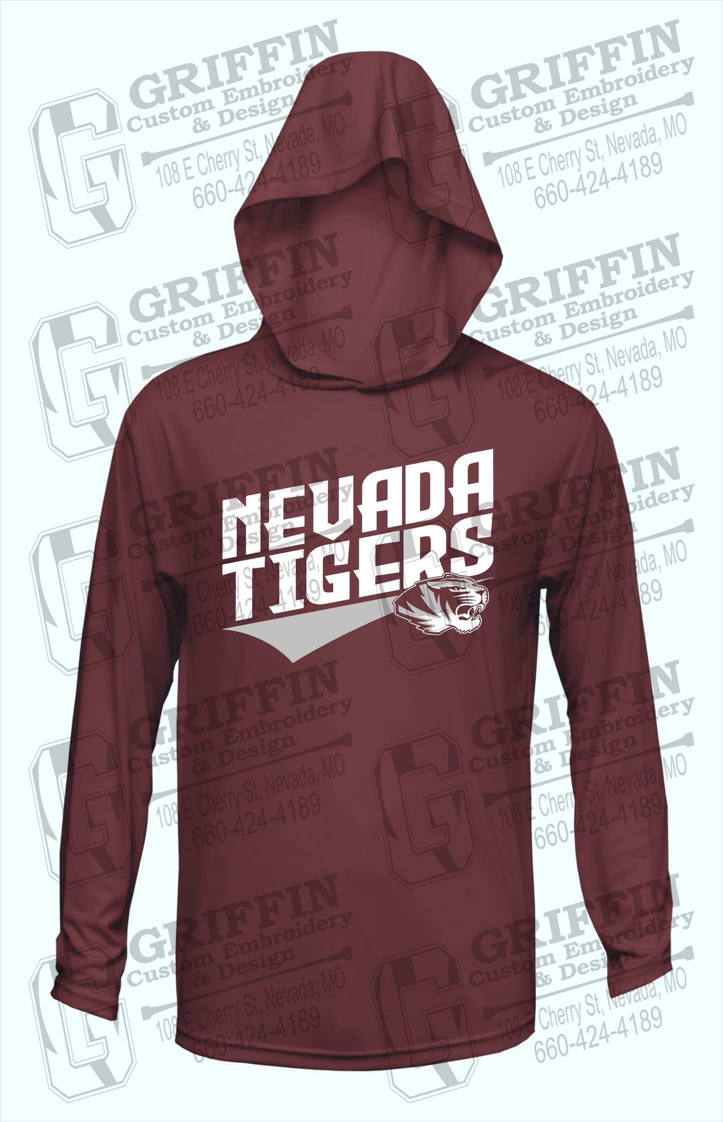 Dry-Fit T-Shirt Hoodie - Nevada Tigers 21-E