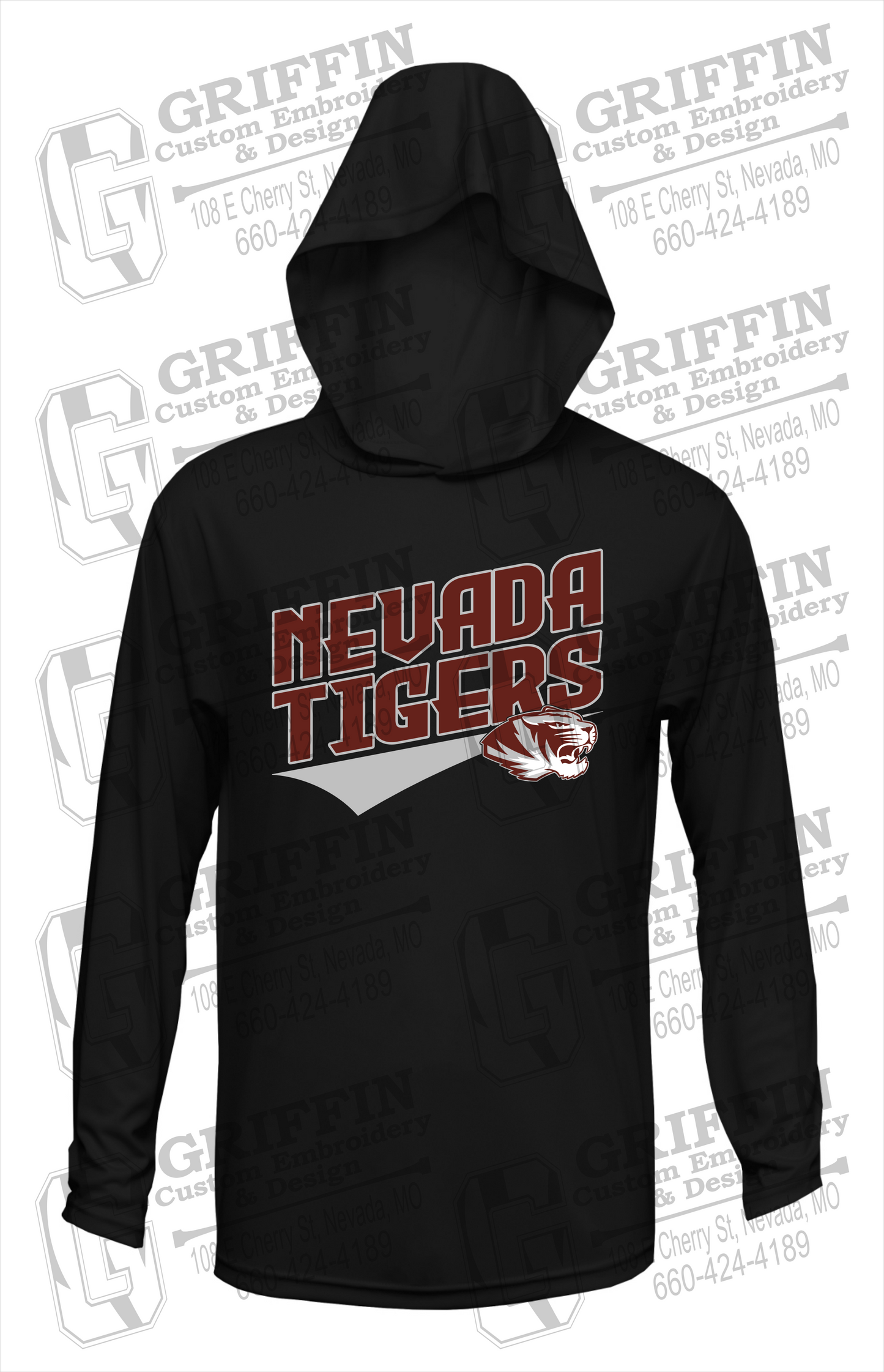 Dry-Fit T-Shirt Hoodie - Nevada Tigers 21-E