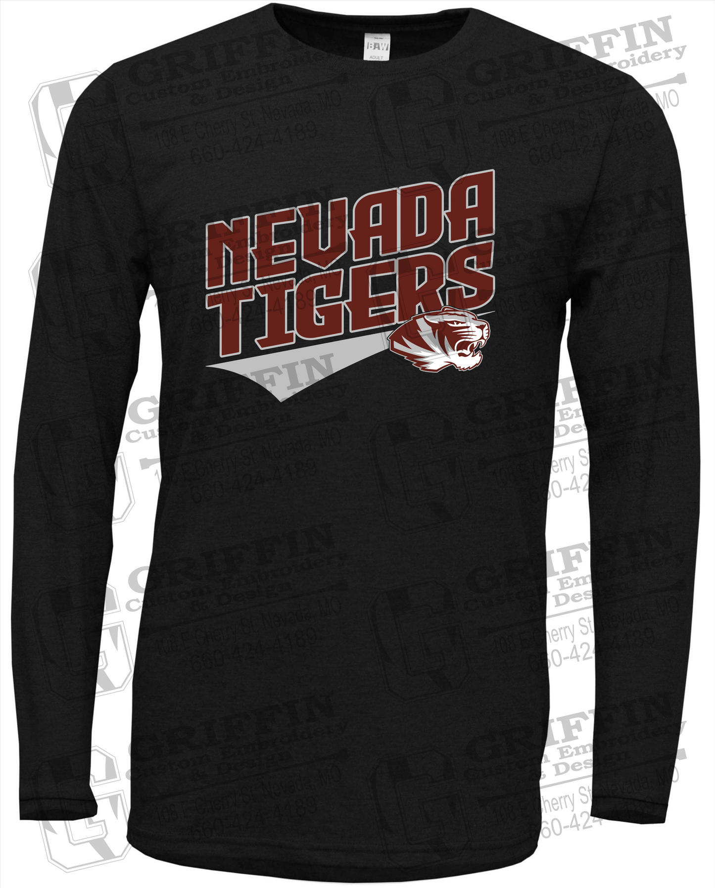 Soft-Tek Long Sleeve T-Shirt - Nevada Tigers 21-E