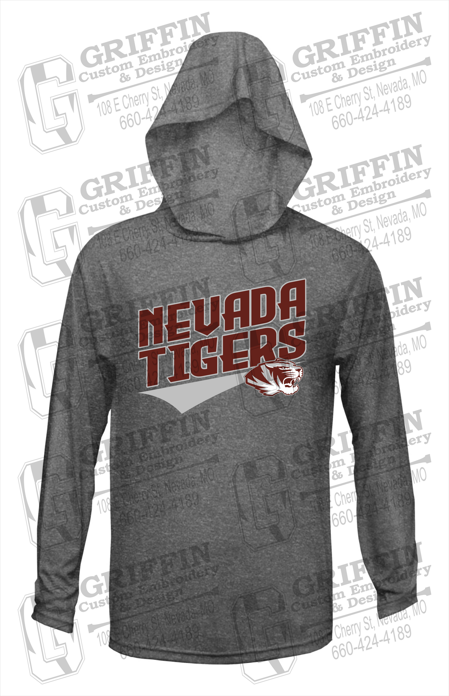 Dry-Fit T-Shirt Hoodie - Nevada Tigers 21-E
