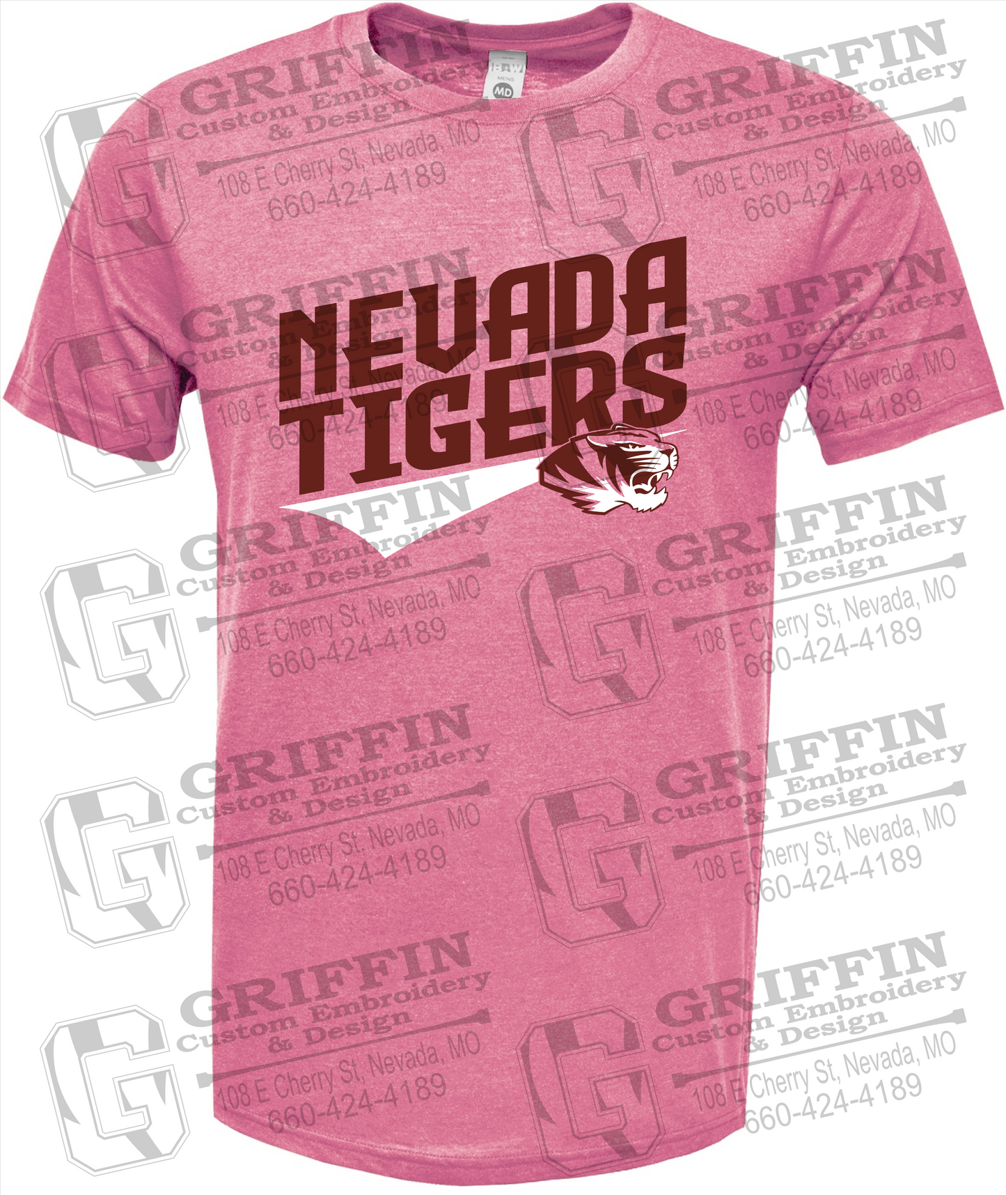 Soft-Tek Short Sleeve T-Shirt - Nevada Tigers 21-E