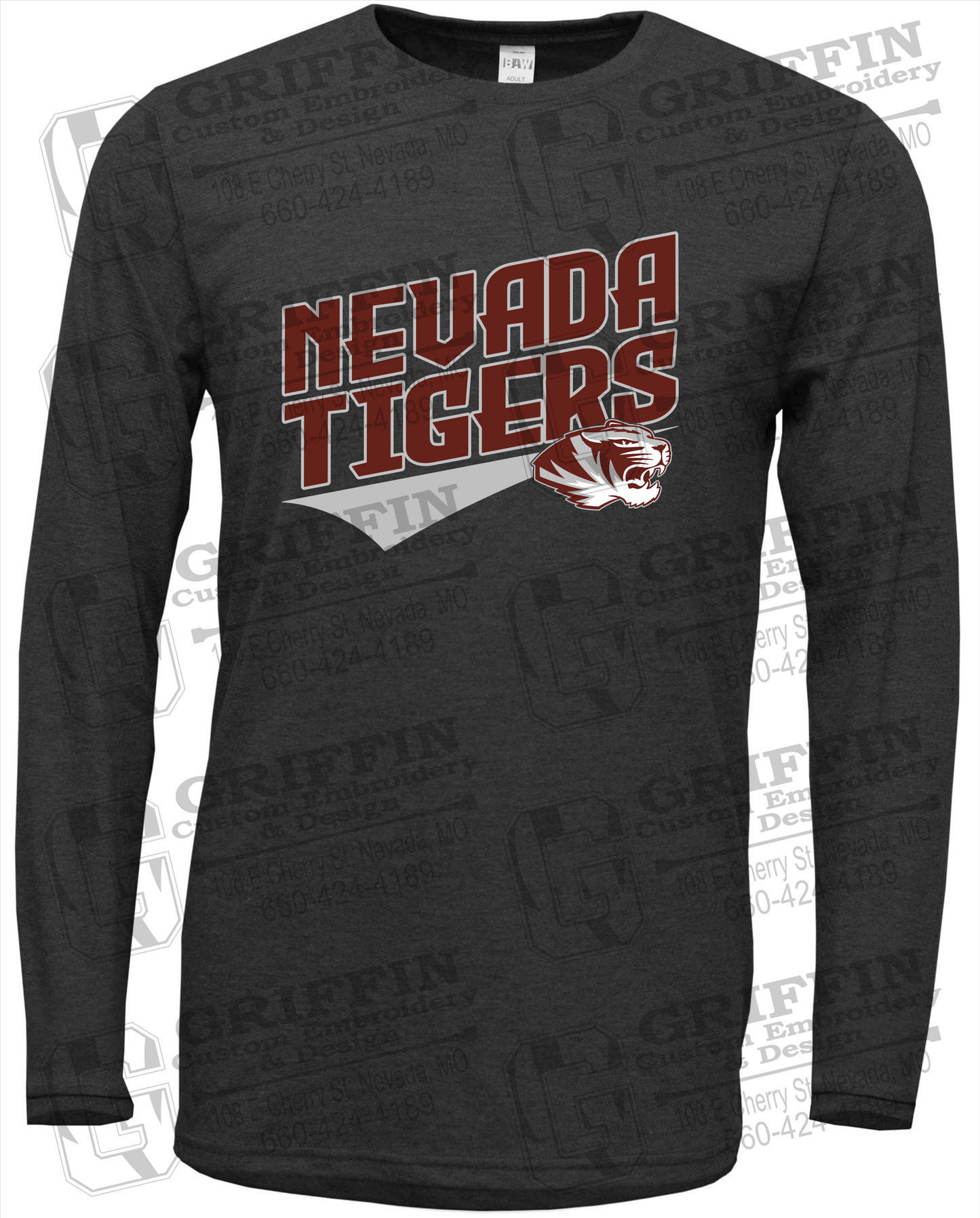 Soft-Tek Long Sleeve T-Shirt - Nevada Tigers 21-E
