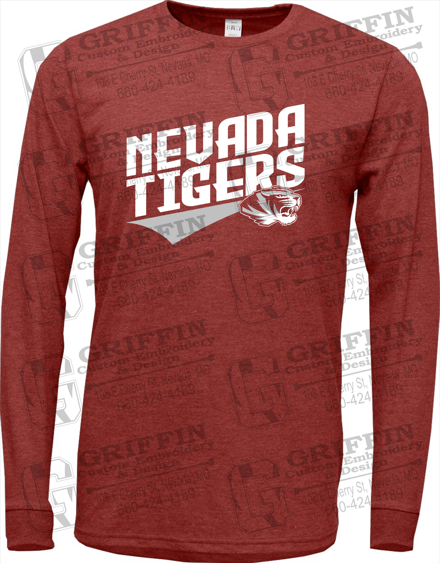 Soft-Tek Long Sleeve T-Shirt - Nevada Tigers 21-E
