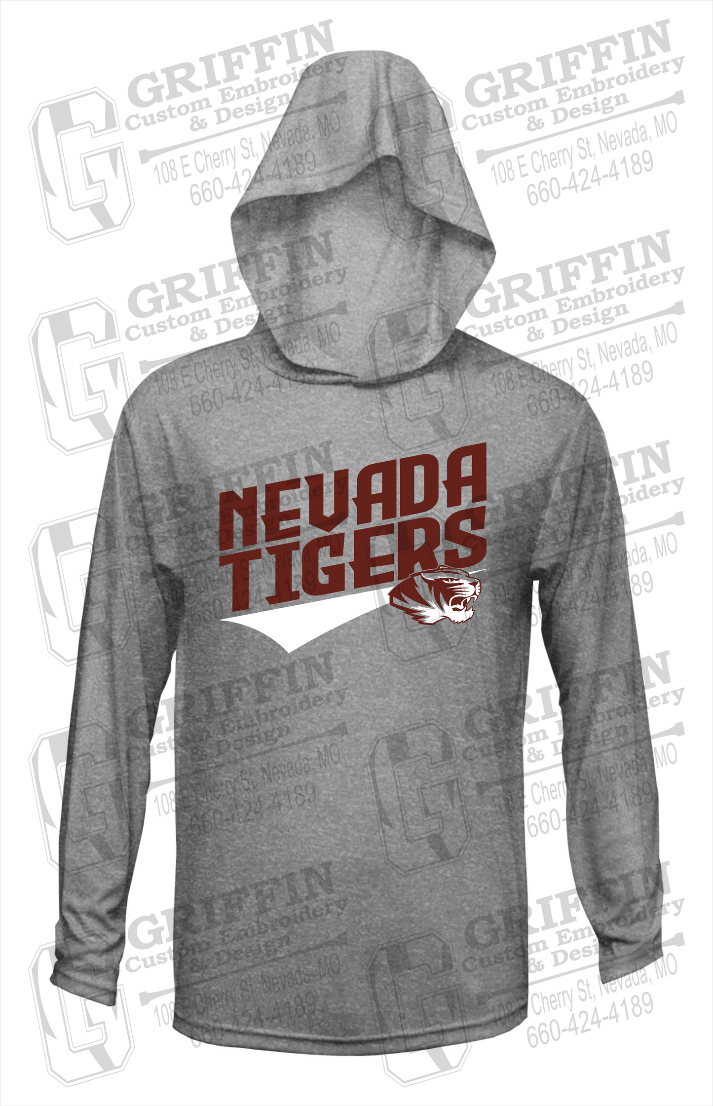 Dry-Fit T-Shirt Hoodie - Nevada Tigers 21-E