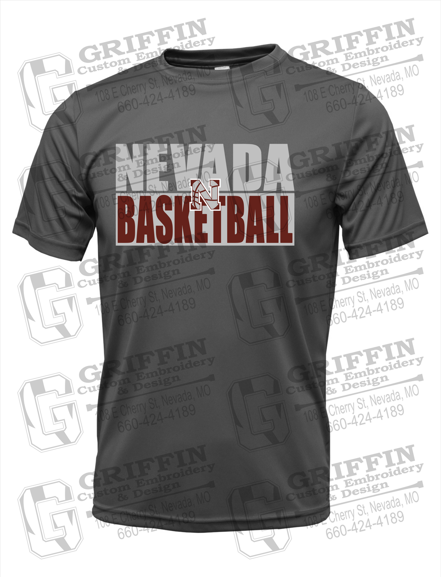 Dry-Fit Short Sleeve T-Shirt - Basketball - Nevada Tigers 21-Q