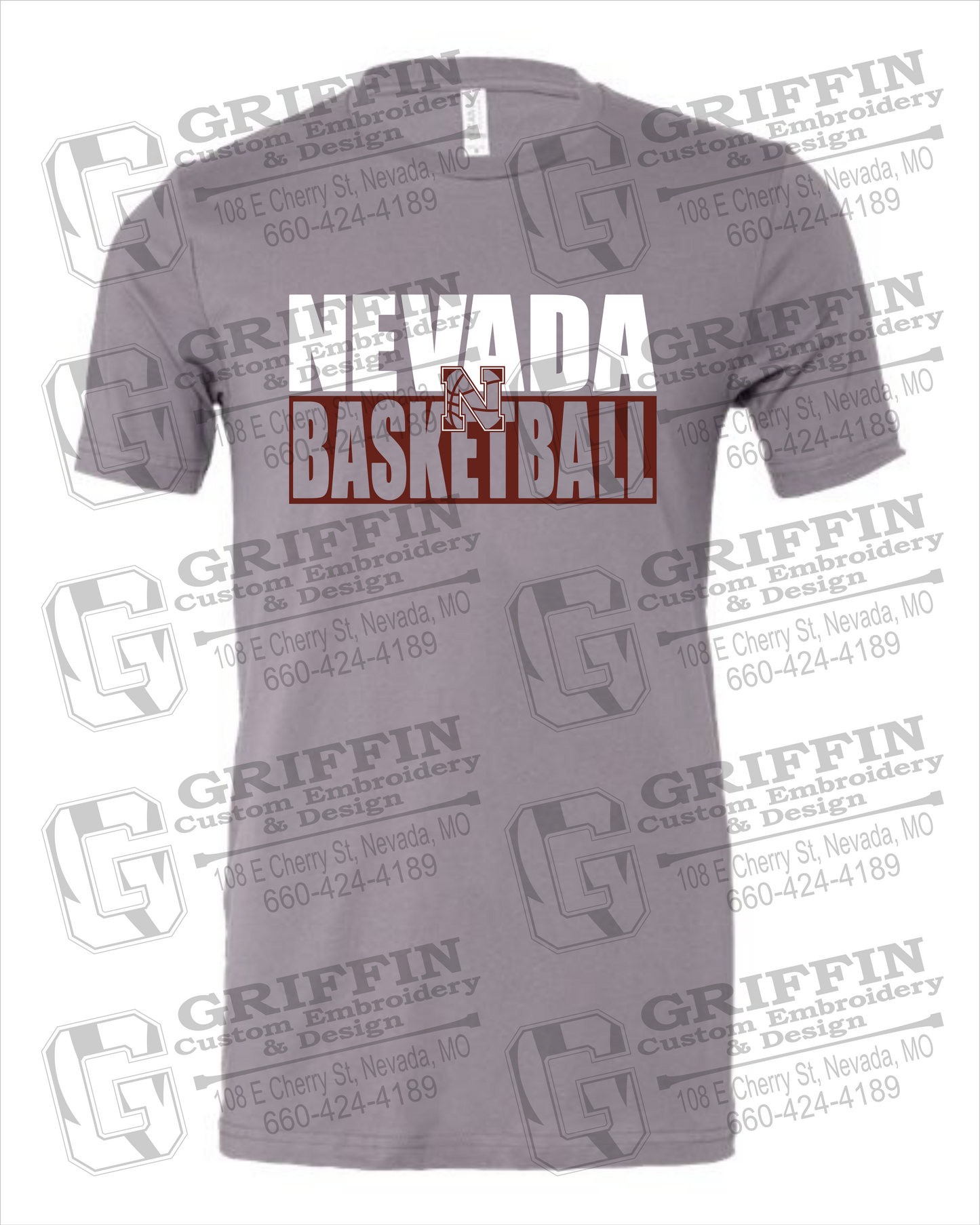 Cotton Short Sleeve T-Shirt - Basketball - Nevada Tigers 21-Q