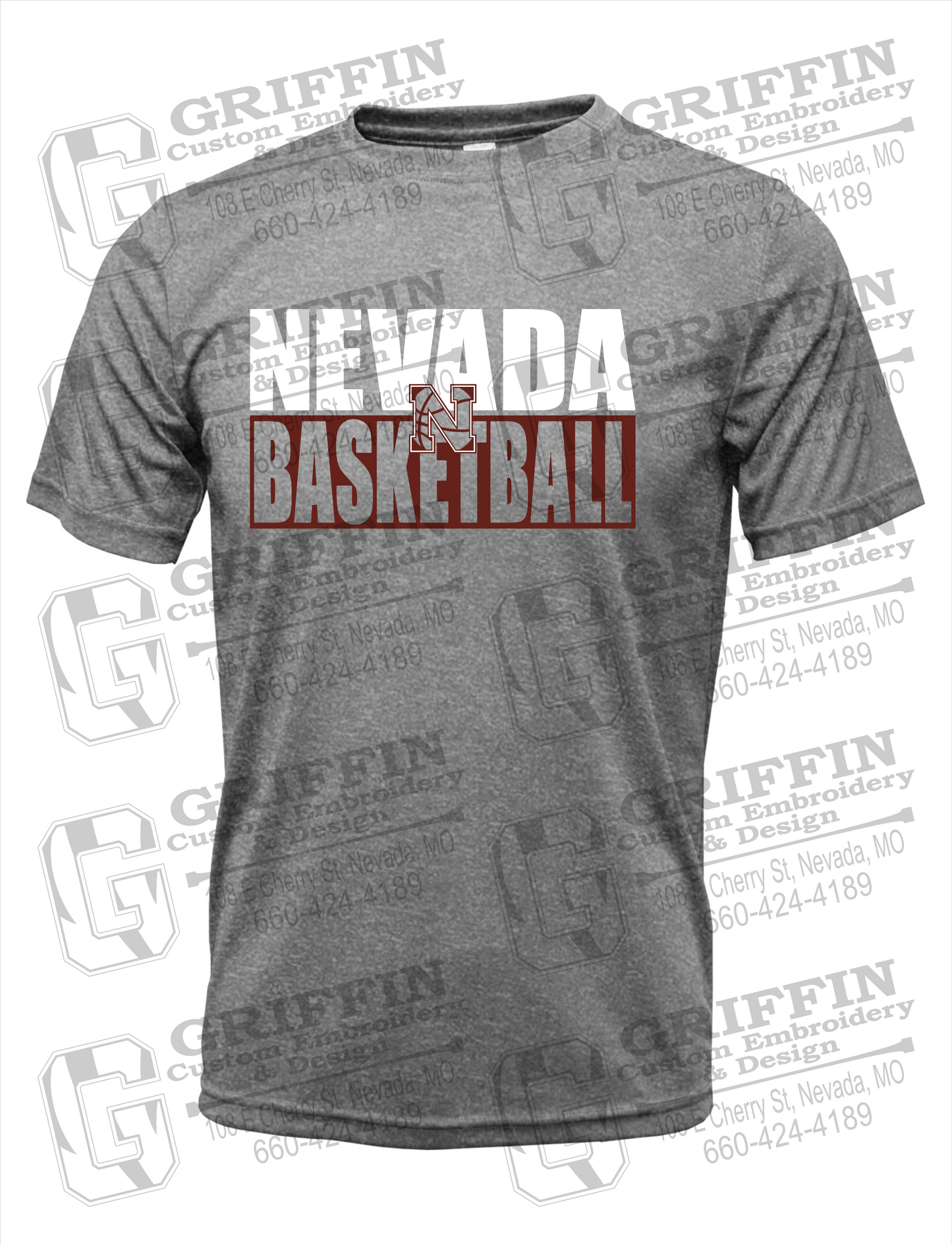 Dry-Fit Short Sleeve T-Shirt - Basketball - Nevada Tigers 21-Q