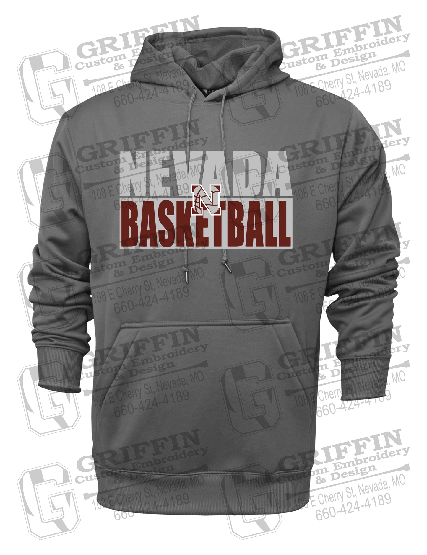 Performance Fleece Hoodie - Basketball - Nevada Tigers 21-Q