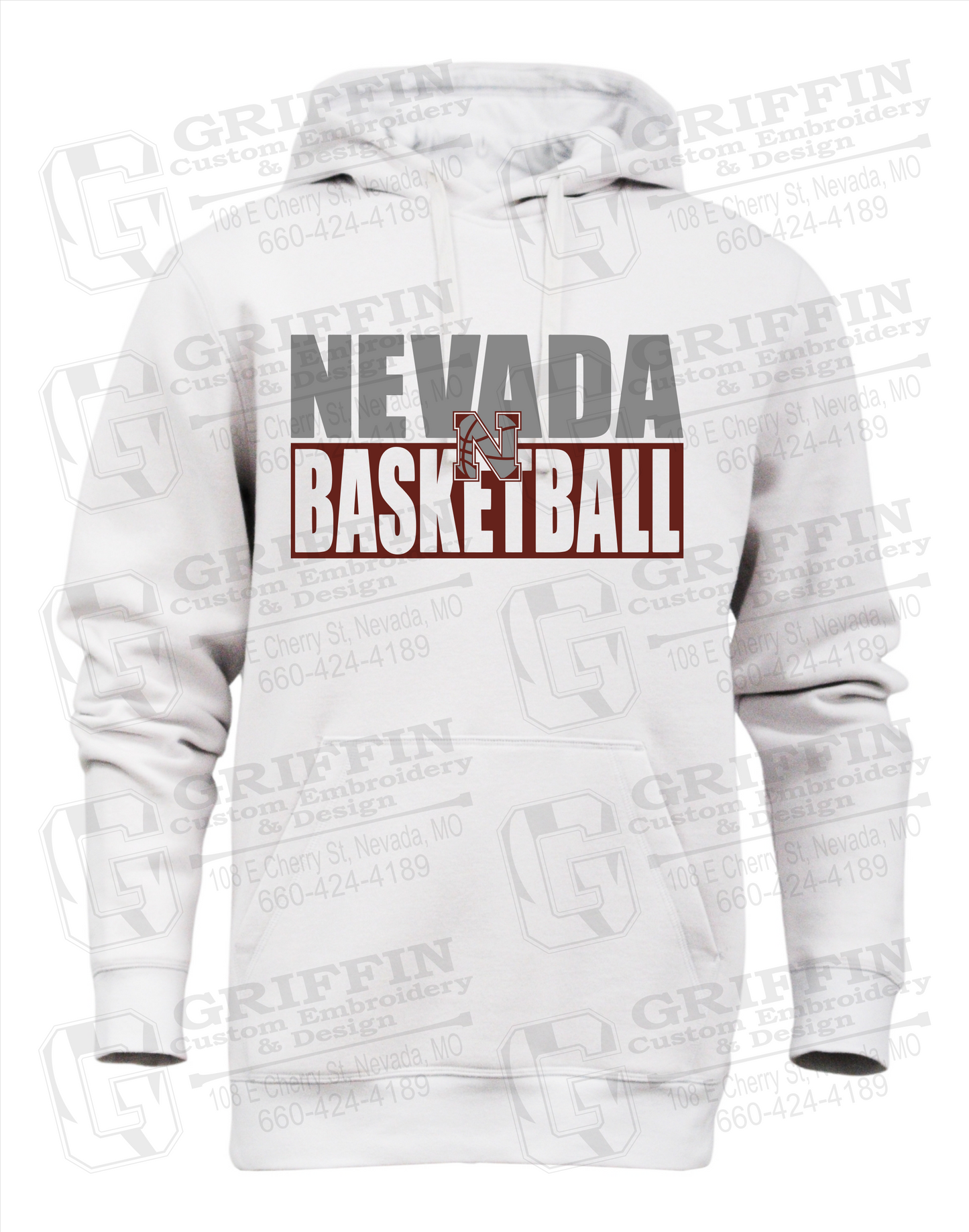 Heavyweight Fleece Hoodie - Basketball - Nevada Tigers 21-Q