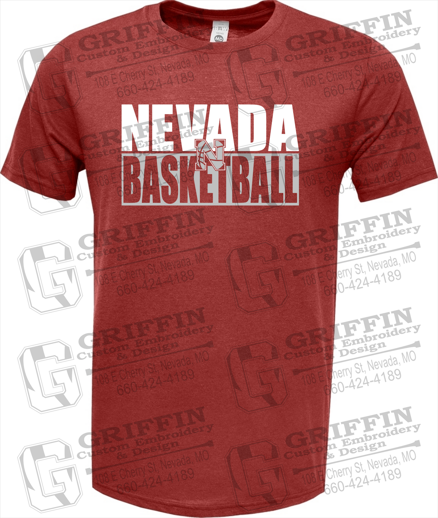 Soft-Tek Short Sleeve T-Shirt - Basketball - Nevada Tigers 21-Q