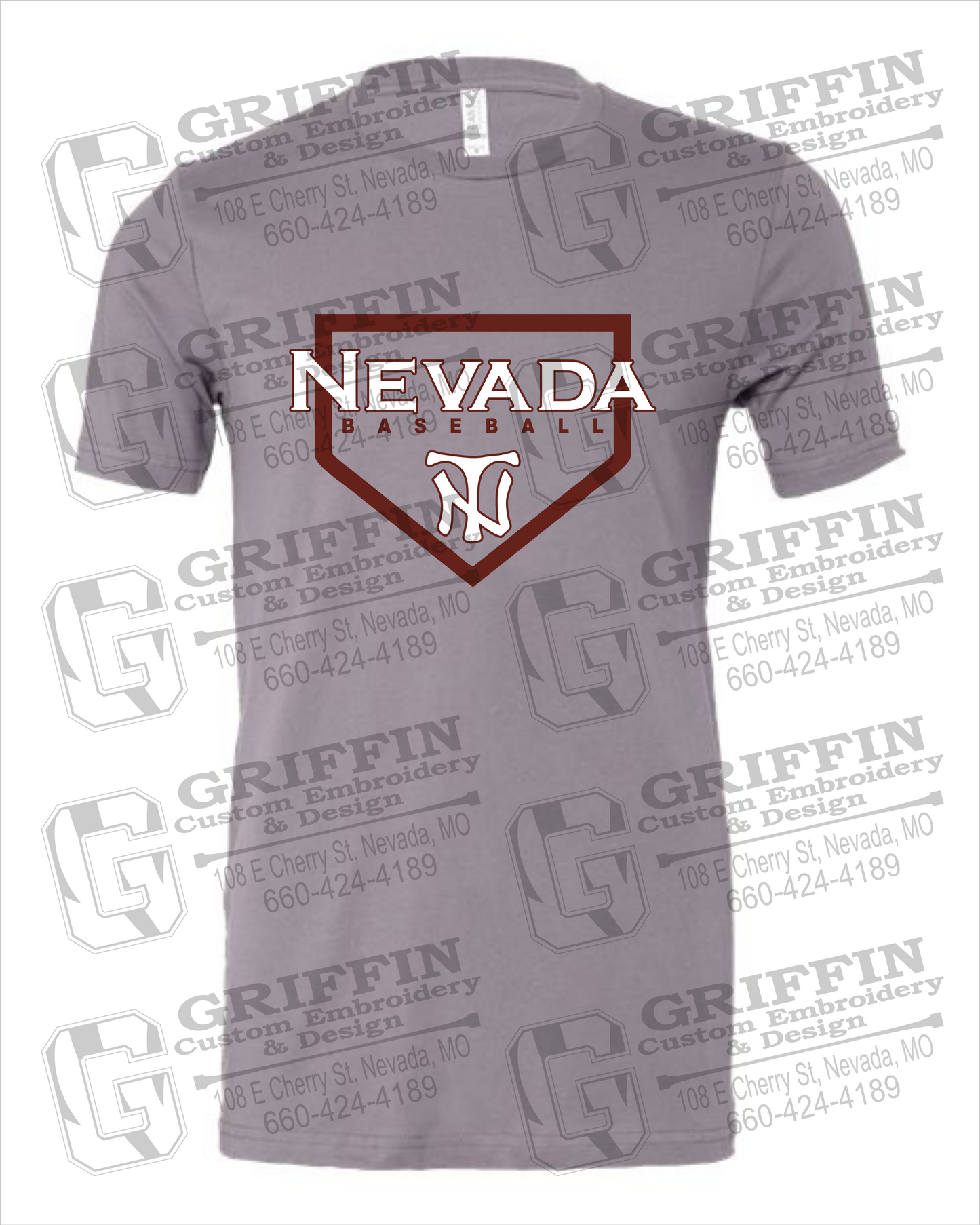Nevada Tigers 21-S 100% Cotton Short Sleeve T-Shirt - Baseball